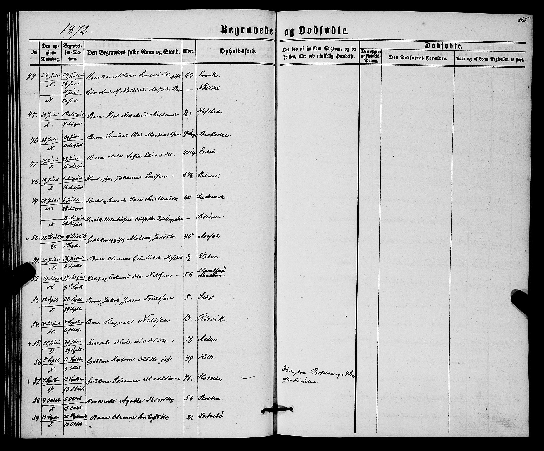 Førde sokneprestembete, AV/SAB-A-79901/H/Haa/Haaa/L0010: Parish register (official) no. A 10, 1861-1876, p. 65