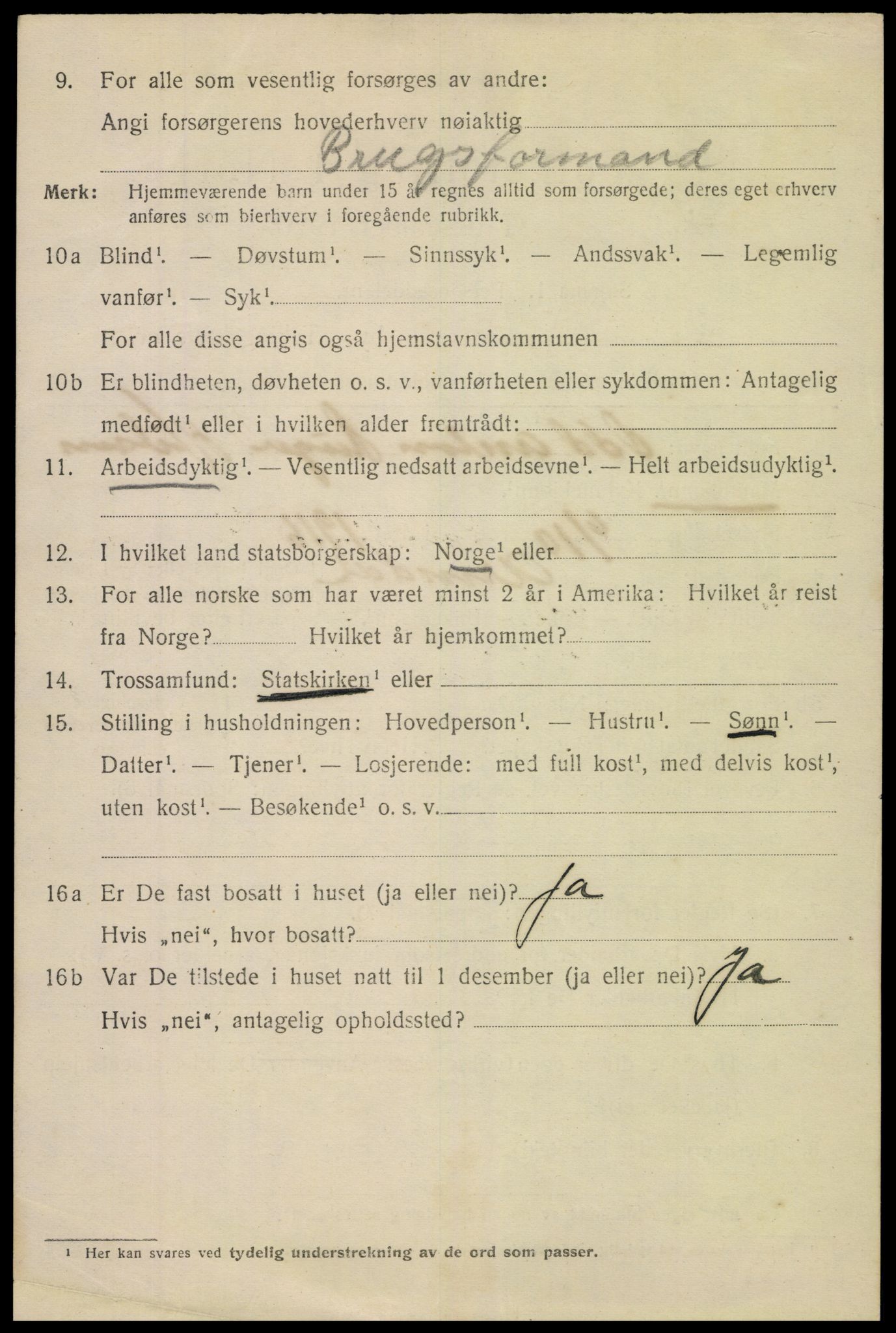 SAK, 1920 census for Arendal, 1920, p. 17229