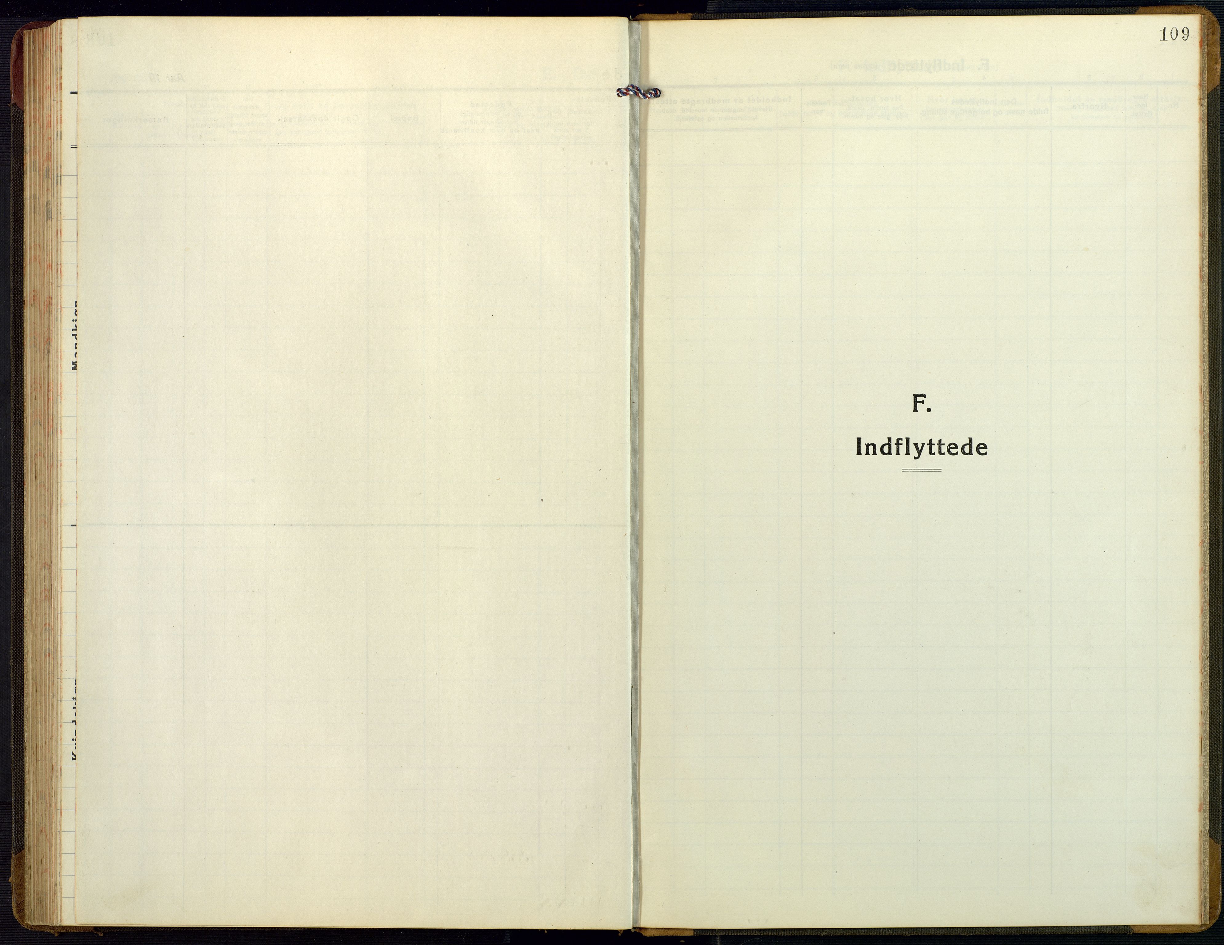 Bygland sokneprestkontor, SAK/1111-0006/F/Fb/Fbb/L0005: Parish register (copy) no. B 5, 1920-1955, p. 109