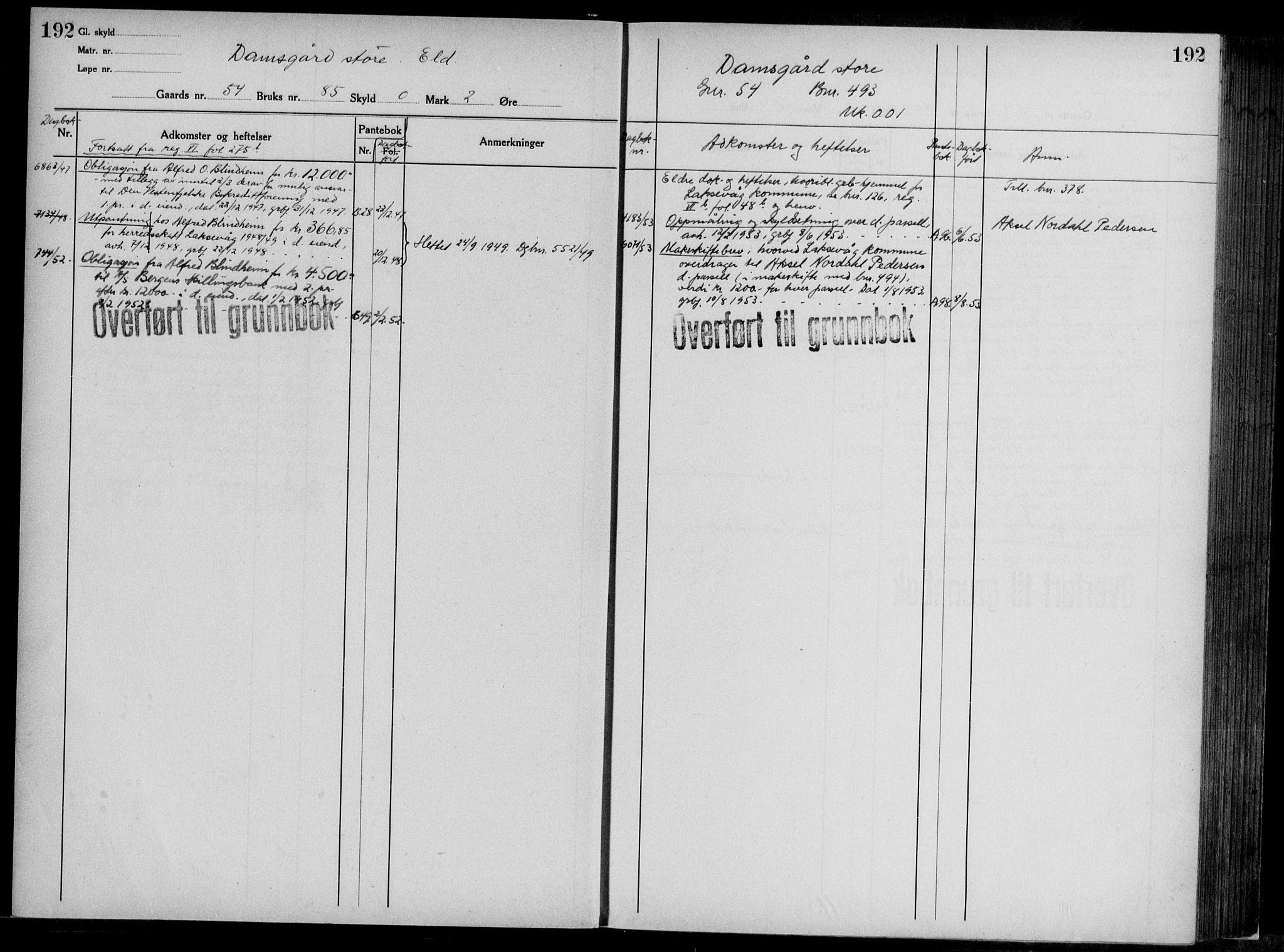 Midhordland sorenskriveri, AV/SAB-A-3001/1/G/Ga/Gab/L0117: Mortgage register no. II.A.b.117, p. 192