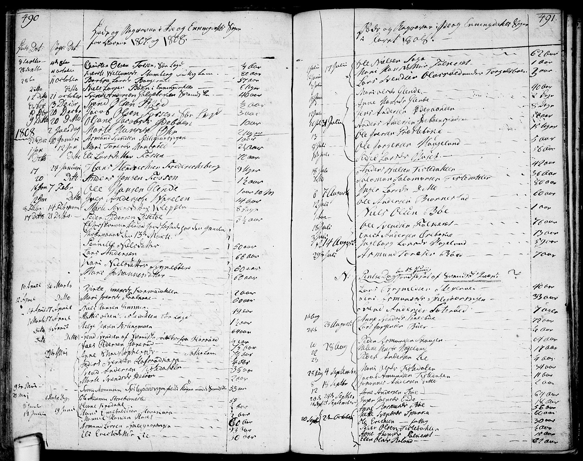 Idd prestekontor Kirkebøker, SAO/A-10911/F/Fc/L0001: Parish register (official) no. III 1, 1770-1814, p. 490-491