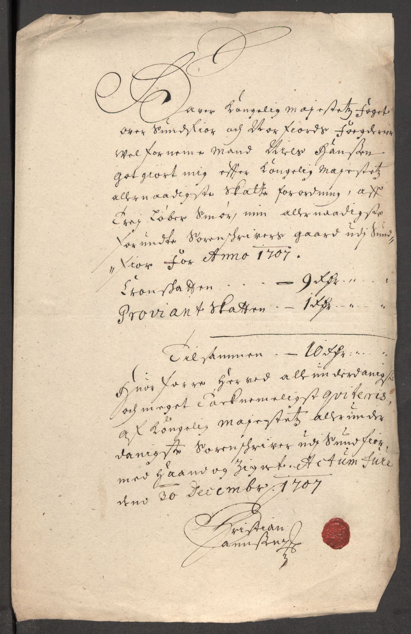 Rentekammeret inntil 1814, Reviderte regnskaper, Fogderegnskap, AV/RA-EA-4092/R53/L3430: Fogderegnskap Sunn- og Nordfjord, 1706-1707, p. 358