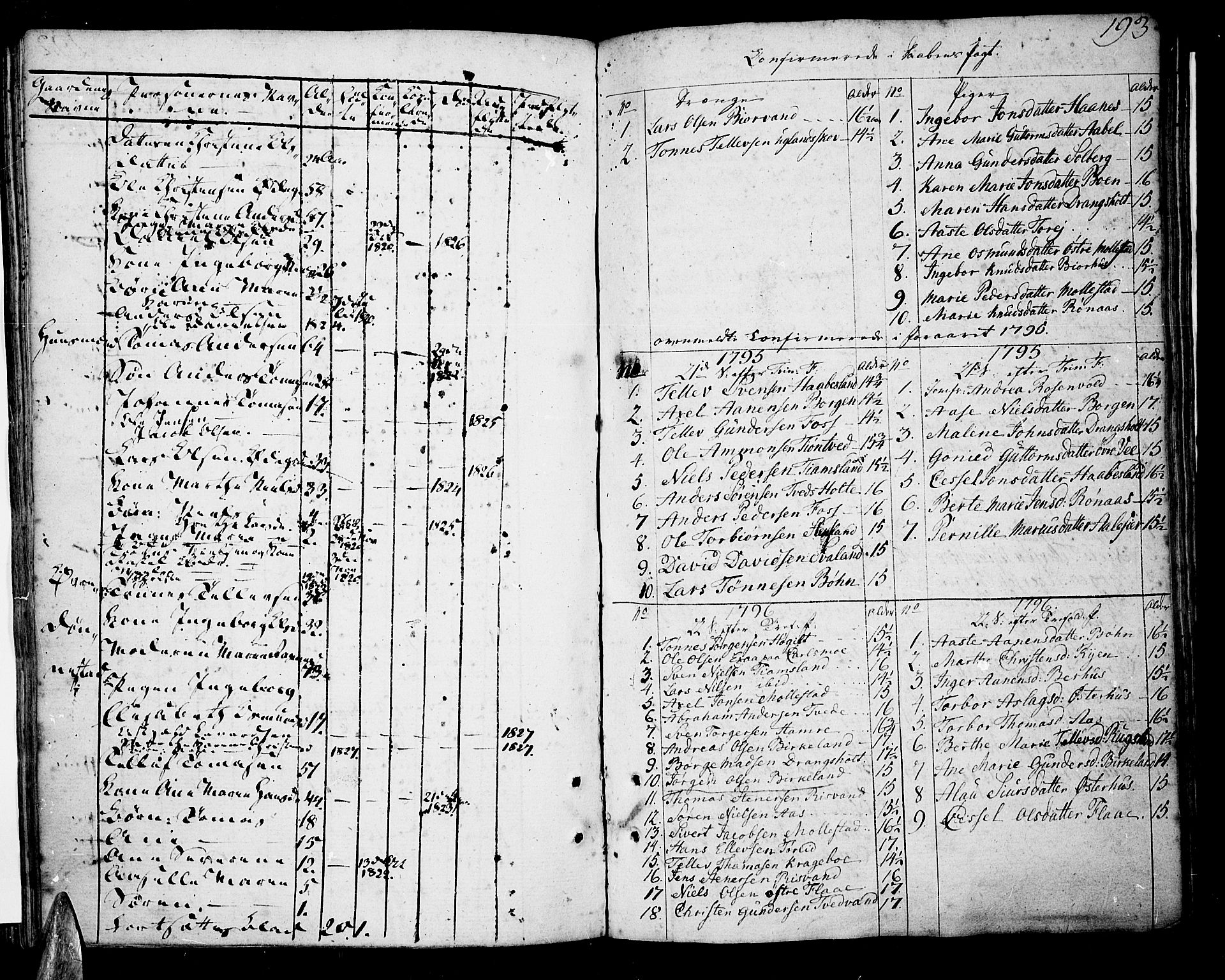 Tveit sokneprestkontor, AV/SAK-1111-0043/F/Fa/L0001: Parish register (official) no. A 1, 1794-1819, p. 193