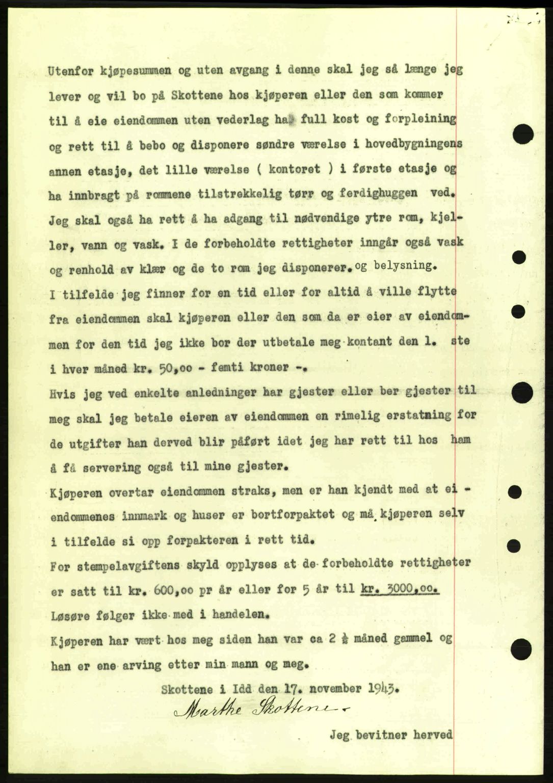 Idd og Marker sorenskriveri, AV/SAO-A-10283/G/Gb/Gbb/L0006: Mortgage book no. A6, 1943-1944, Diary no: : 1382/1943