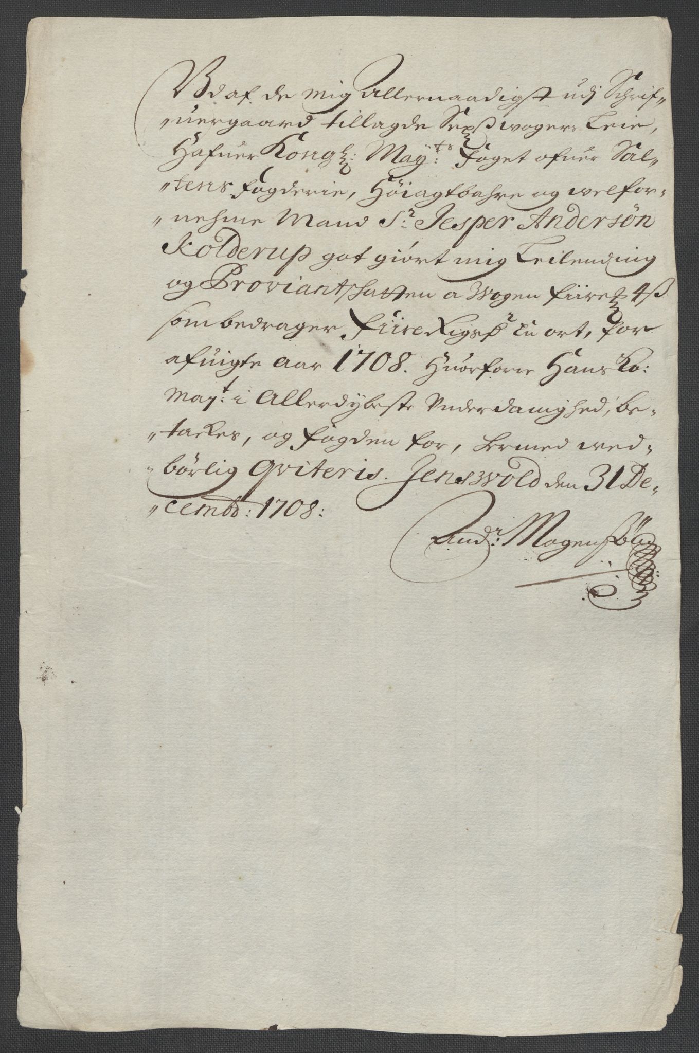 Rentekammeret inntil 1814, Reviderte regnskaper, Fogderegnskap, AV/RA-EA-4092/R66/L4581: Fogderegnskap Salten, 1707-1710, p. 286