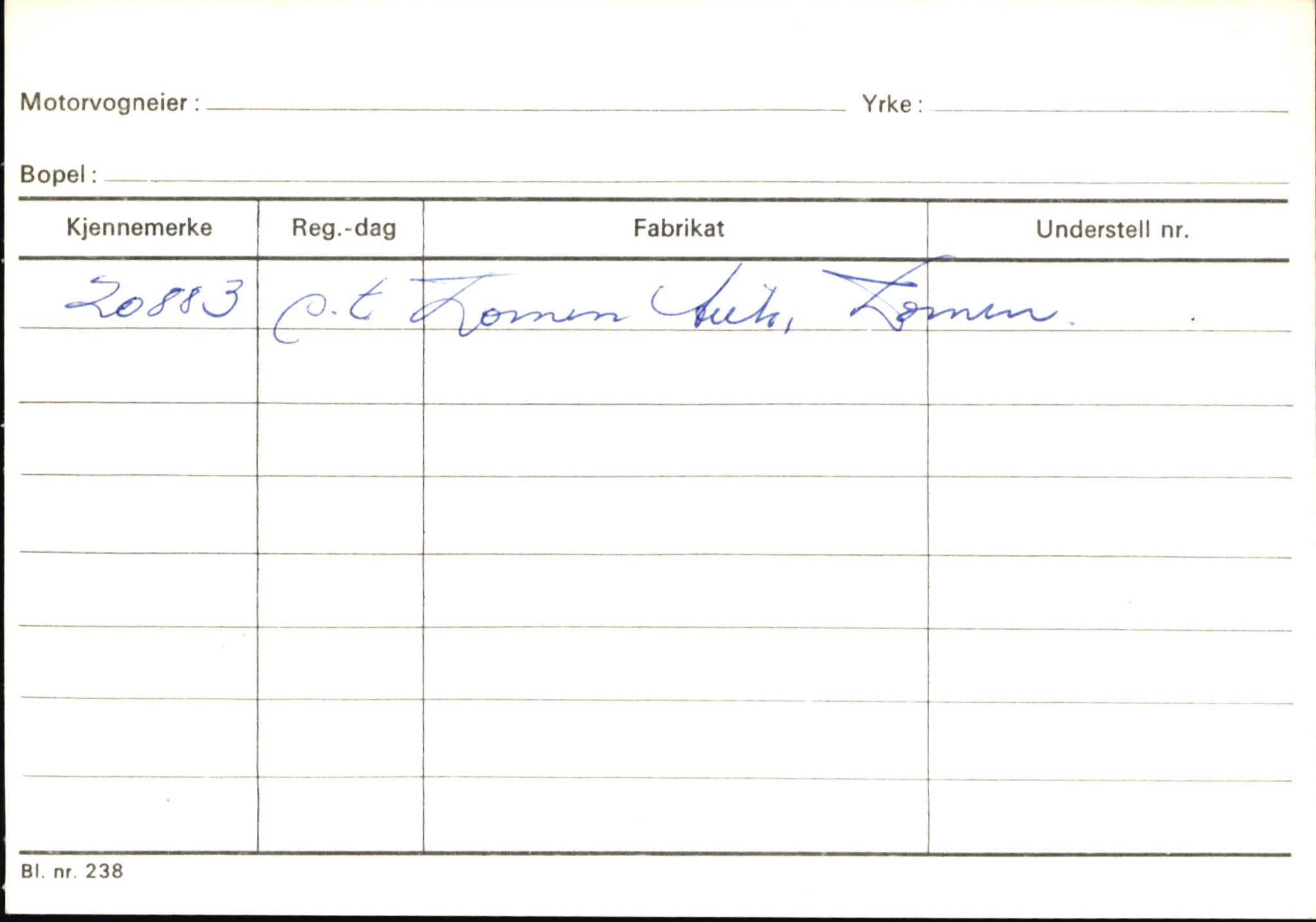 Statens vegvesen, Sogn og Fjordane vegkontor, SAB/A-5301/4/F/L0146: Registerkort Årdal R-Å samt diverse kort, 1945-1975, p. 1062