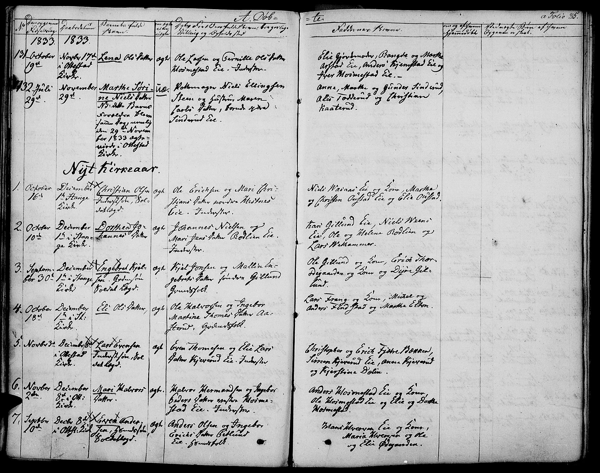 Stange prestekontor, AV/SAH-PREST-002/K/L0009: Parish register (official) no. 9, 1826-1835, p. 85