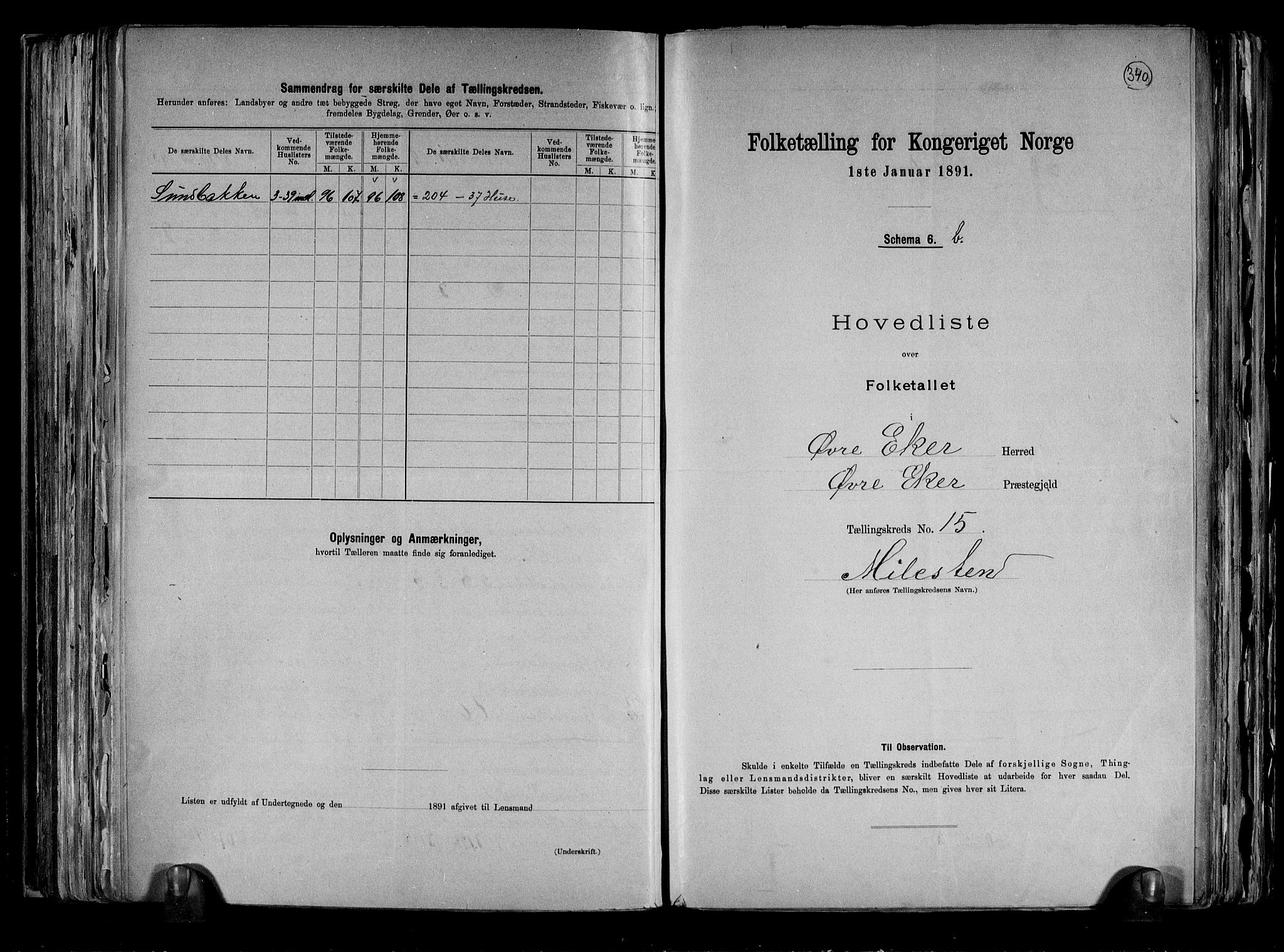 RA, 1891 census for 0624 Øvre Eiker, 1891, p. 42
