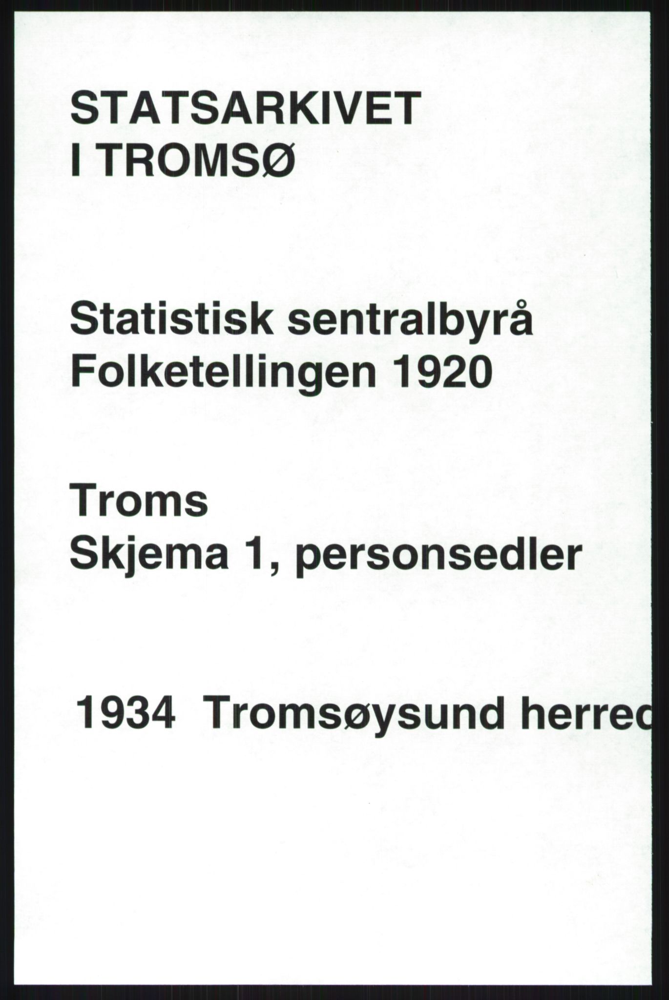 SATØ, 1920 census for Tromsøysund, 1920, p. 2024