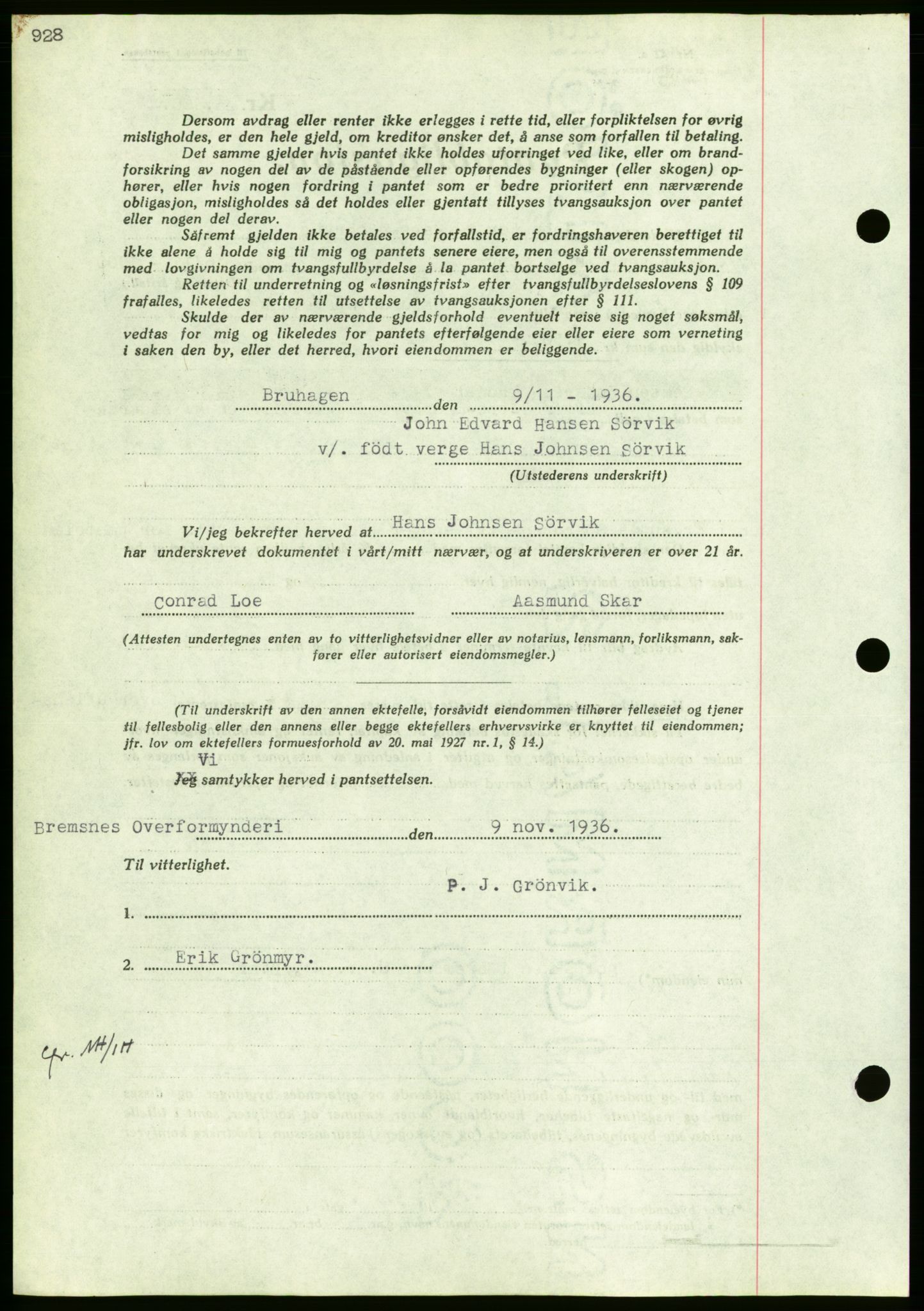 Nordmøre sorenskriveri, AV/SAT-A-4132/1/2/2Ca/L0090: Mortgage book no. B80, 1936-1937, Diary no: : 316/1937