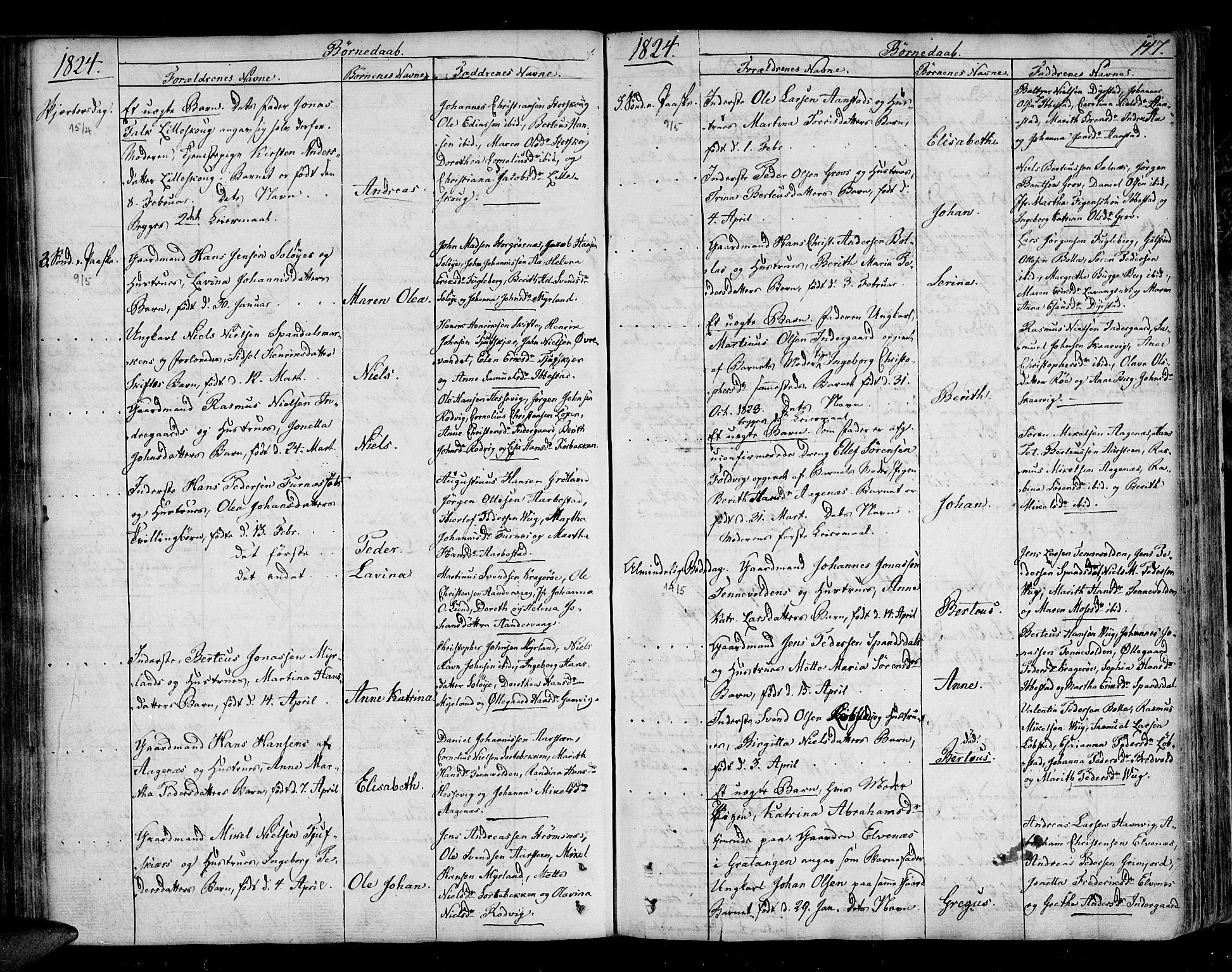 Ibestad sokneprestembete, AV/SATØ-S-0077/H/Ha/Haa/L0004kirke: Parish register (official) no. 4, 1801-1824, p. 147