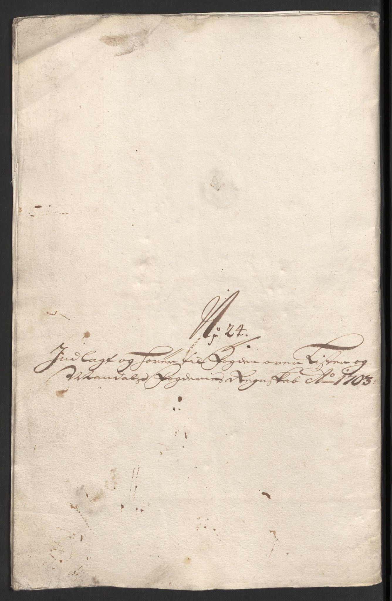 Rentekammeret inntil 1814, Reviderte regnskaper, Fogderegnskap, AV/RA-EA-4092/R43/L2550: Fogderegnskap Lista og Mandal, 1703-1704, p. 162