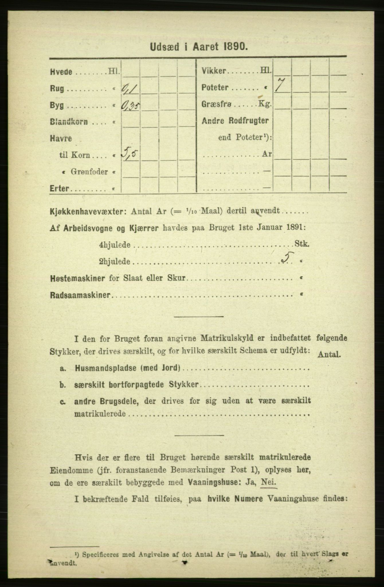 RA, 1891 census for 1571 Halsa, 1891, p. 2085