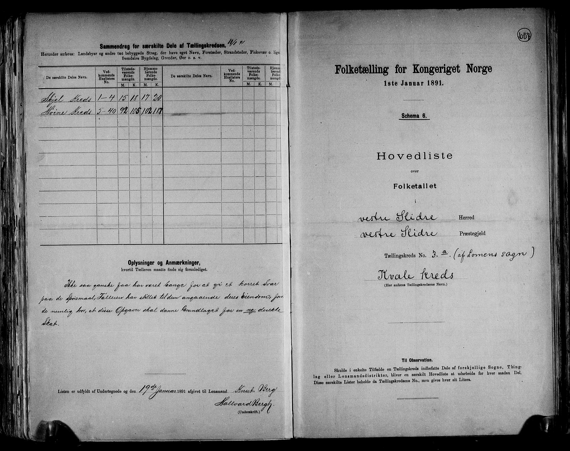 RA, 1891 census for 0543 Vestre Slidre, 1891, p. 10