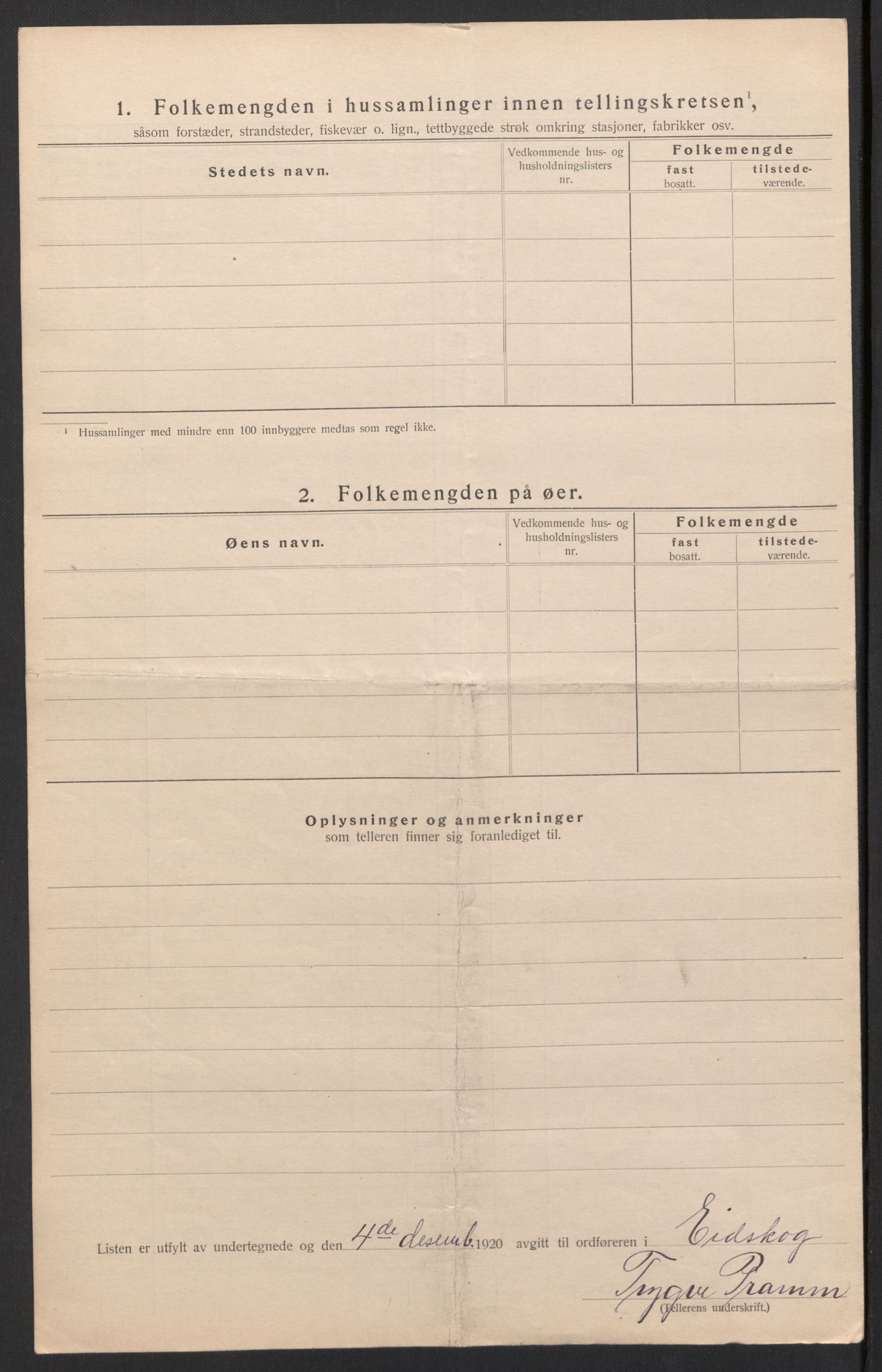 SAH, 1920 census for Eidskog, 1920, p. 48