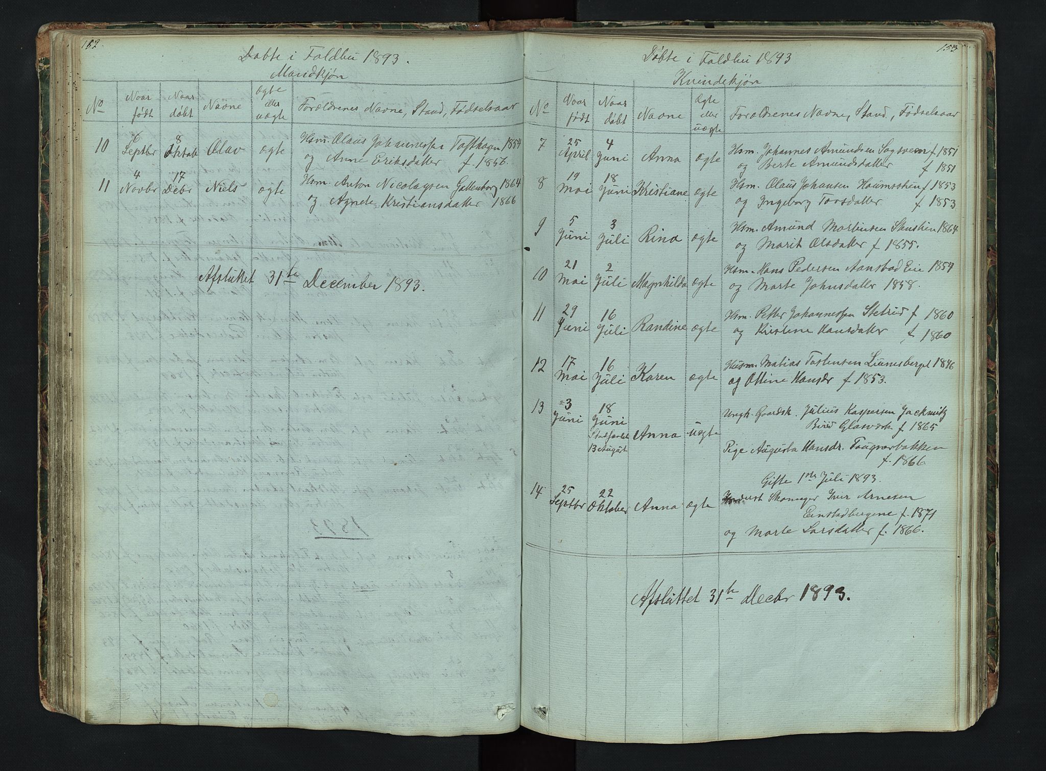 Gausdal prestekontor, SAH/PREST-090/H/Ha/Hab/L0006: Parish register (copy) no. 6, 1846-1893, p. 152-153