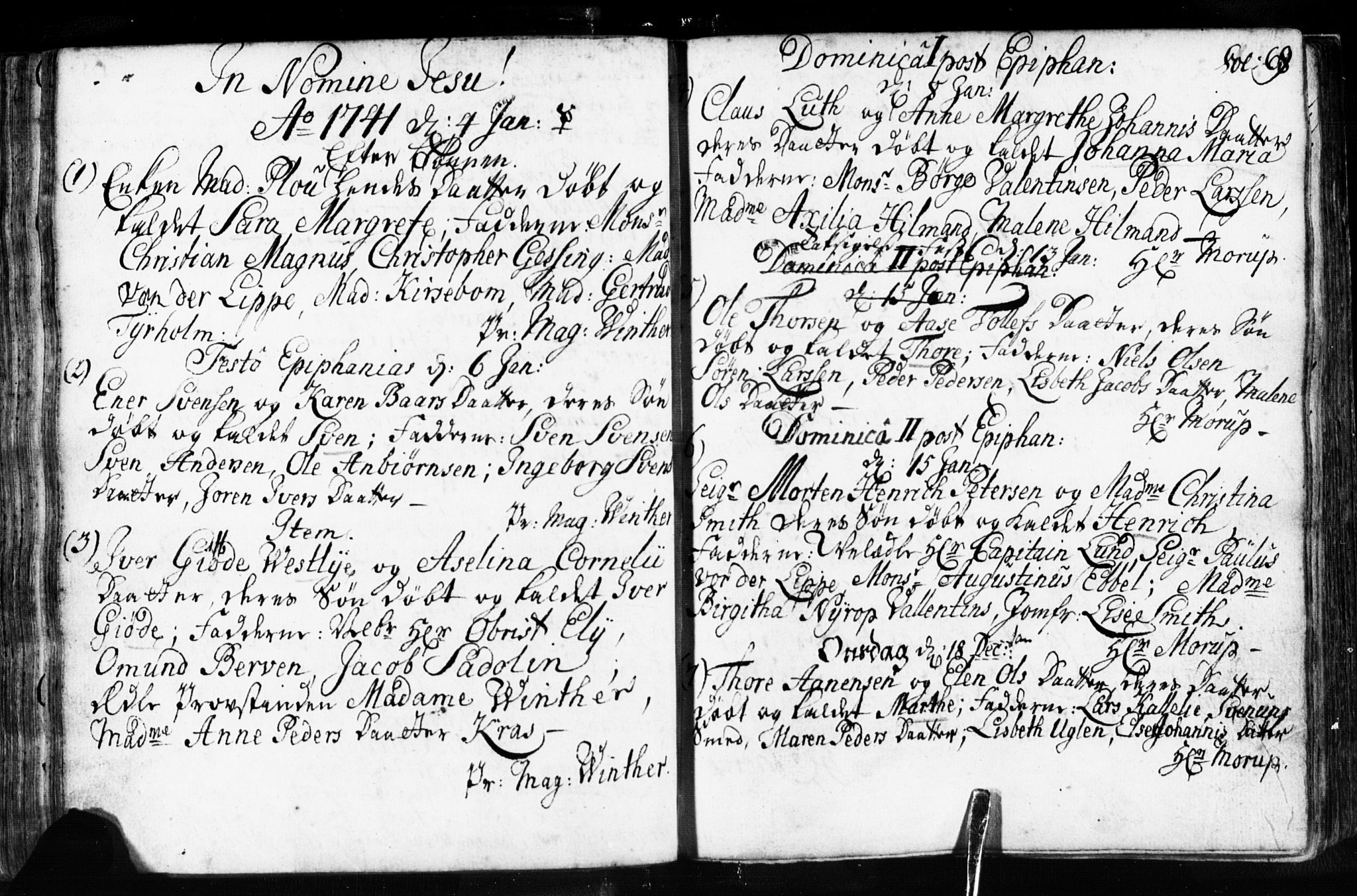 Domkirken sokneprestkontor, SAST/A-101812/001/30/30BB/L0003: Parish register (copy) no. B 3, 1733-1751, p. 69
