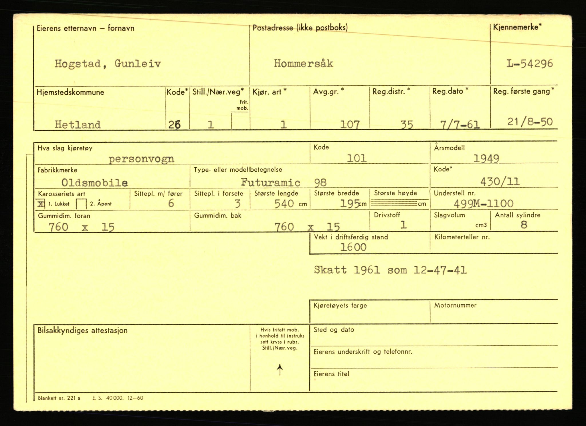 Stavanger trafikkstasjon, AV/SAST-A-101942/0/F/L0054: L-54200 - L-55699, 1930-1971, p. 195