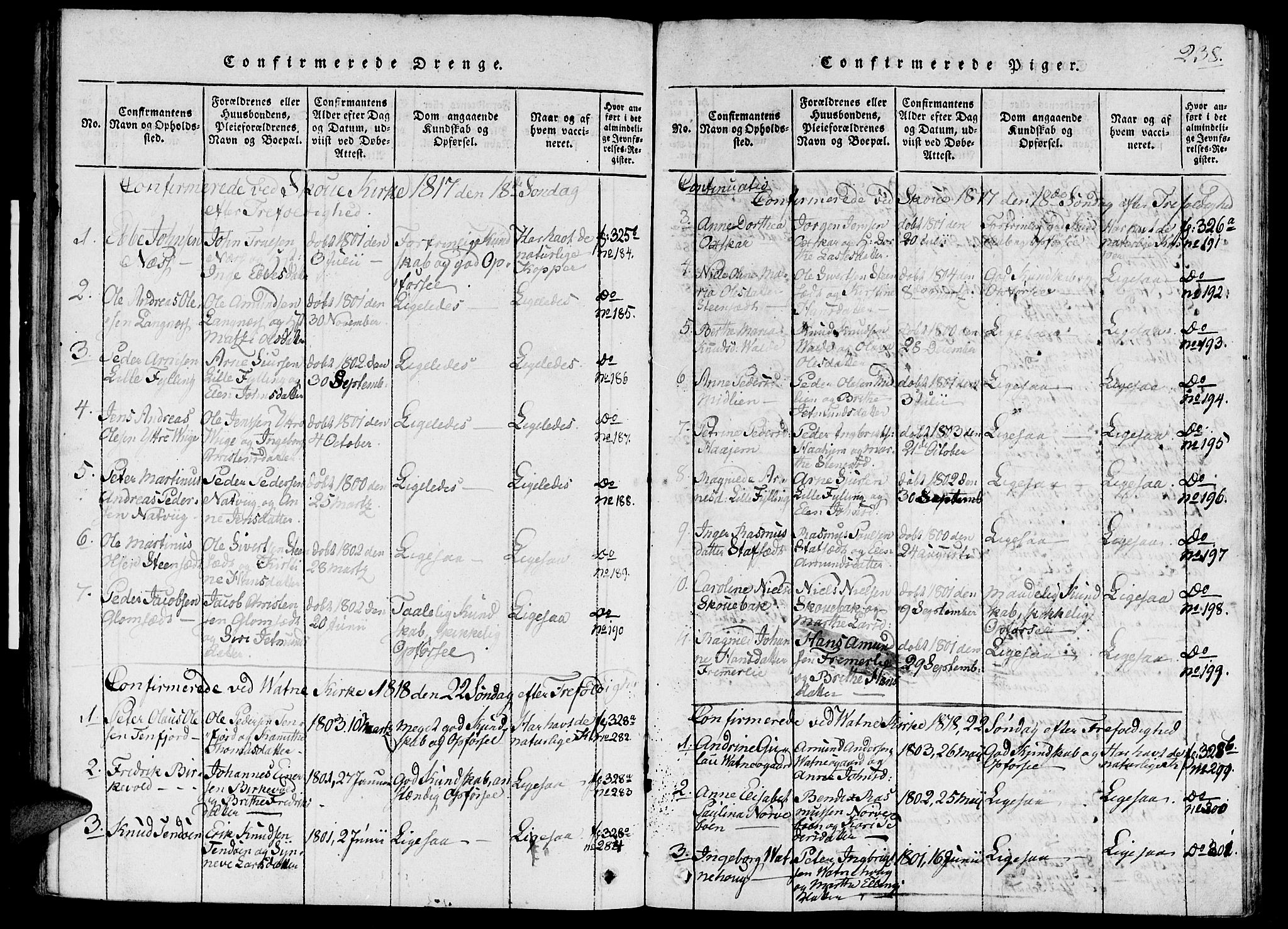 Ministerialprotokoller, klokkerbøker og fødselsregistre - Møre og Romsdal, SAT/A-1454/524/L0351: Parish register (official) no. 524A03, 1816-1838, p. 238