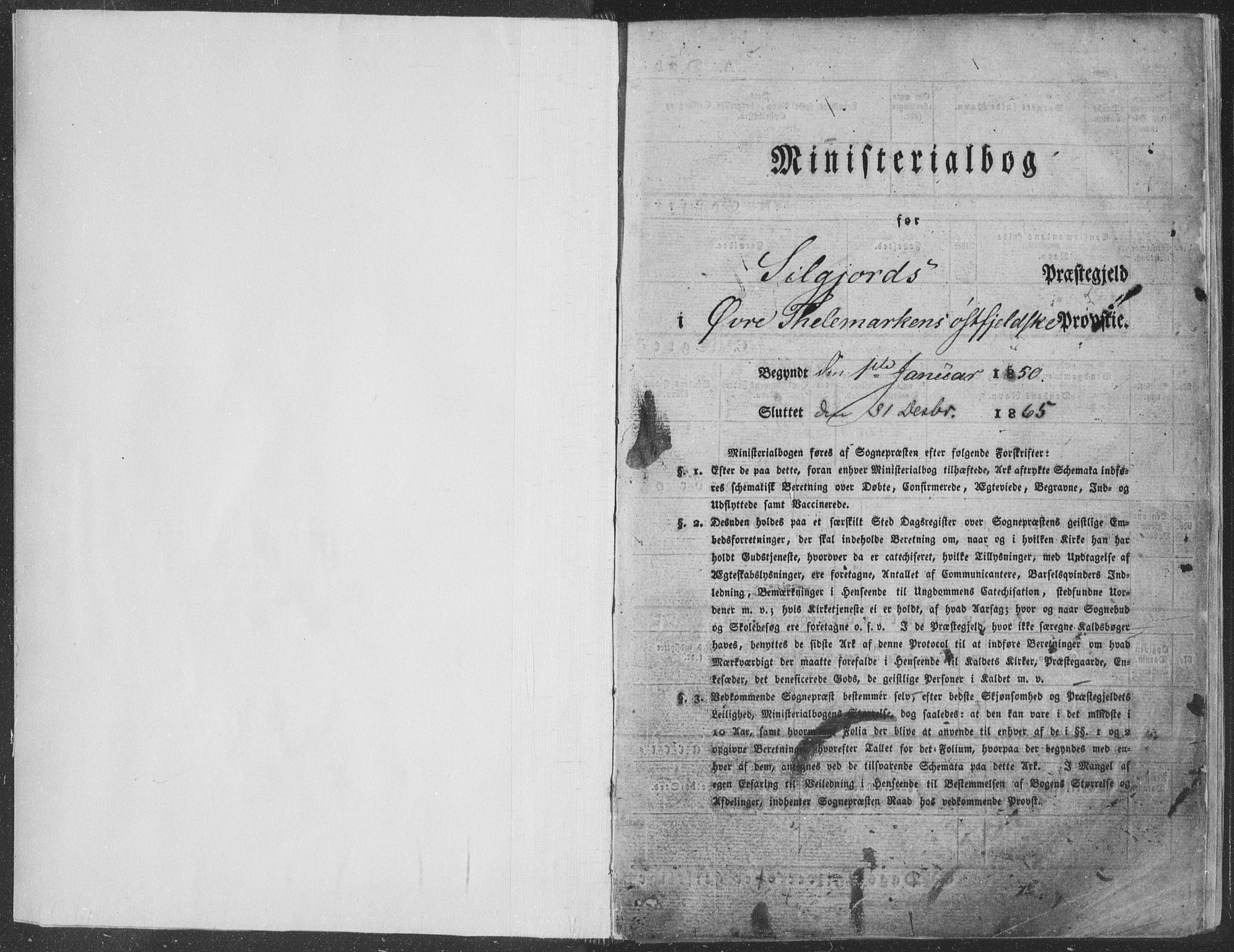 Seljord kirkebøker, SAKO/A-20/F/Fa/L012a: Parish register (official) no. I 12A, 1850-1865