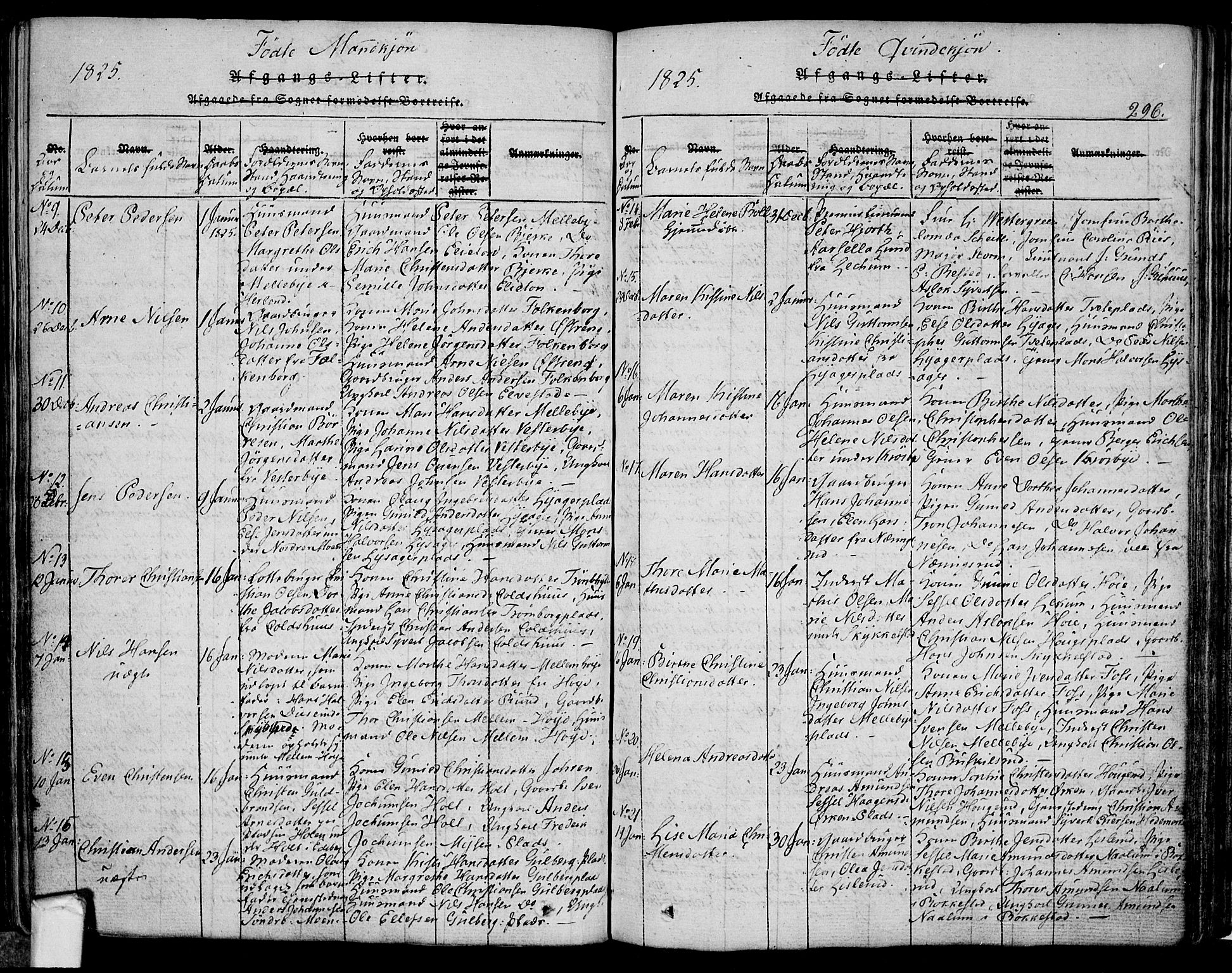 Eidsberg prestekontor Kirkebøker, AV/SAO-A-10905/F/Fa/L0007: Parish register (official) no. I 7, 1814-1832, p. 296