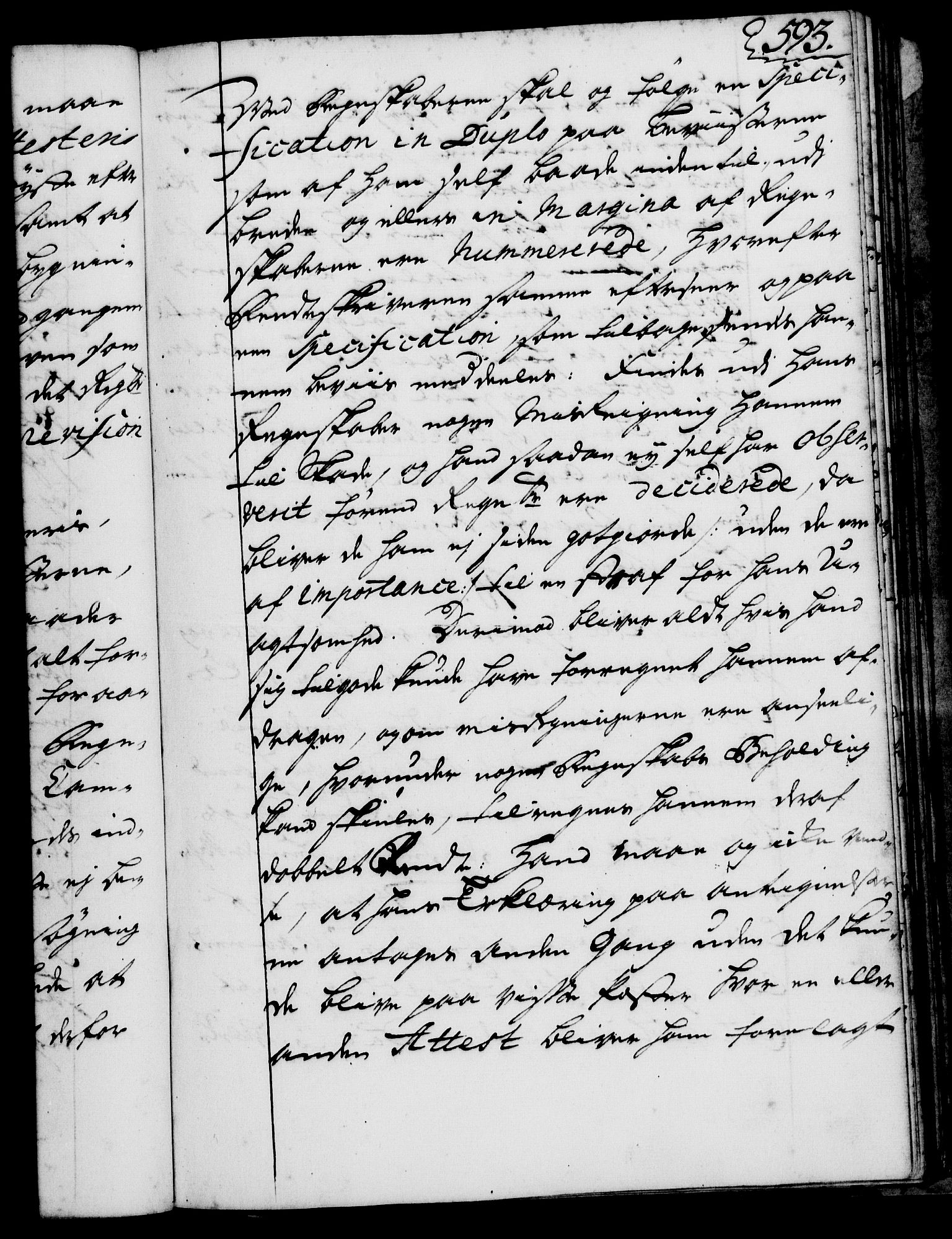 Rentekammeret, Kammerkanselliet, AV/RA-EA-3111/G/Gg/Ggi/L0001: Norsk instruksjonsprotokoll med register (merket RK 53.34), 1720-1729, p. 593