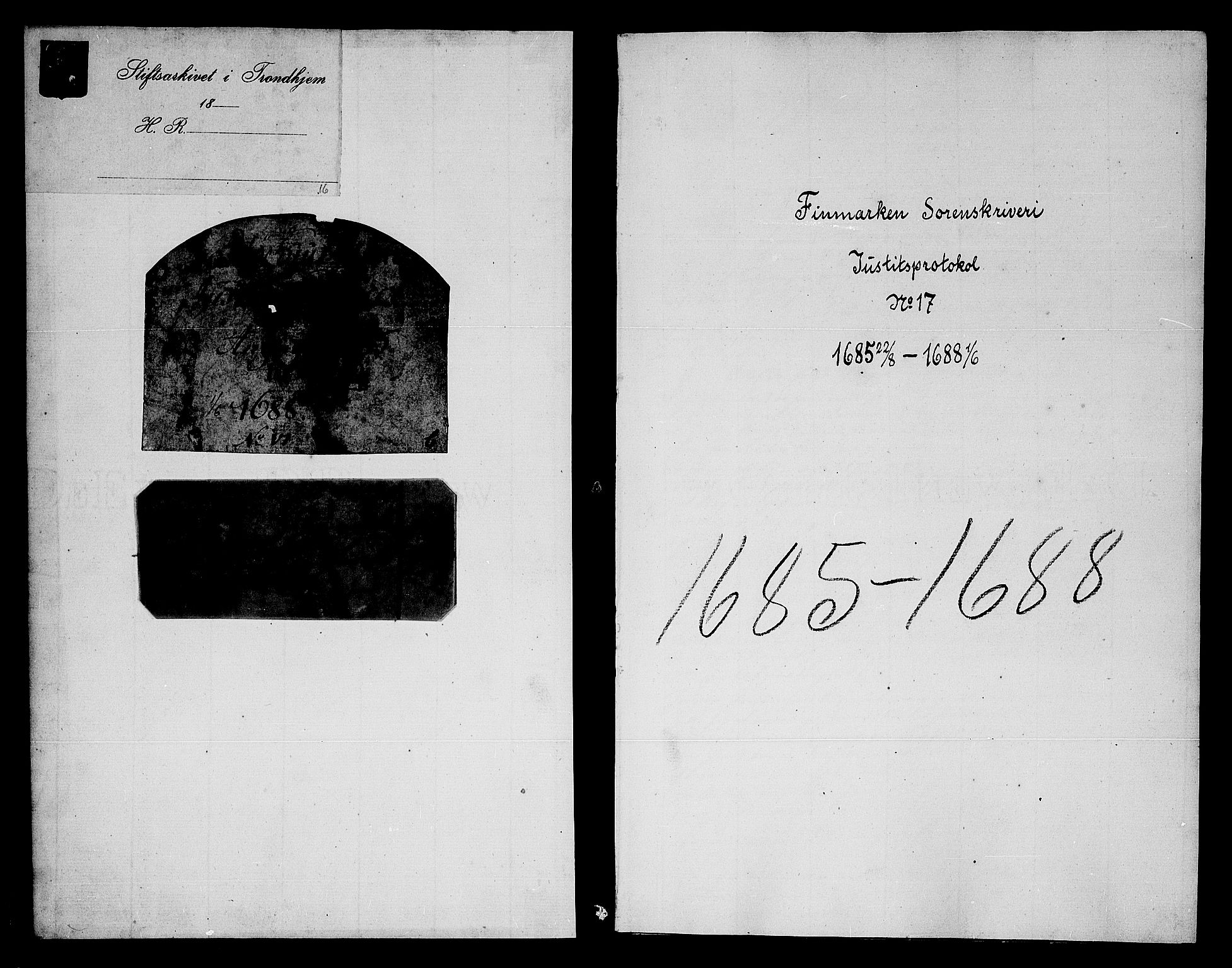 Finnmark sorenskriveri, AV/SATØ-S-0053/F/Fa/L0021: Justisprotokoller, 1685-1688