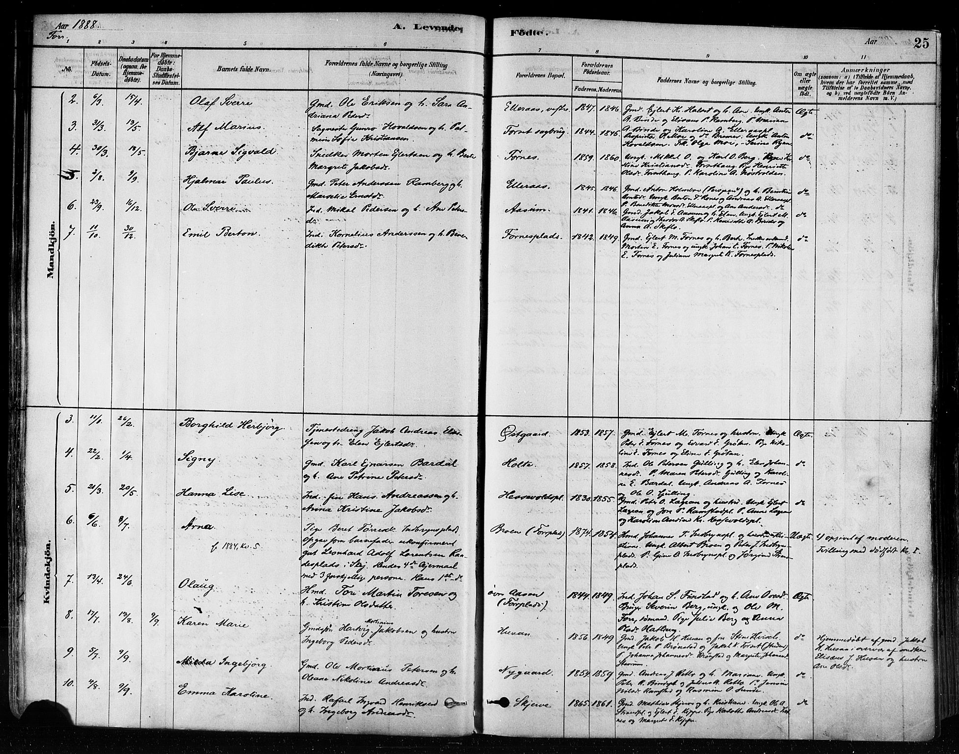 Ministerialprotokoller, klokkerbøker og fødselsregistre - Nord-Trøndelag, AV/SAT-A-1458/746/L0448: Parish register (official) no. 746A07 /1, 1878-1900, p. 25