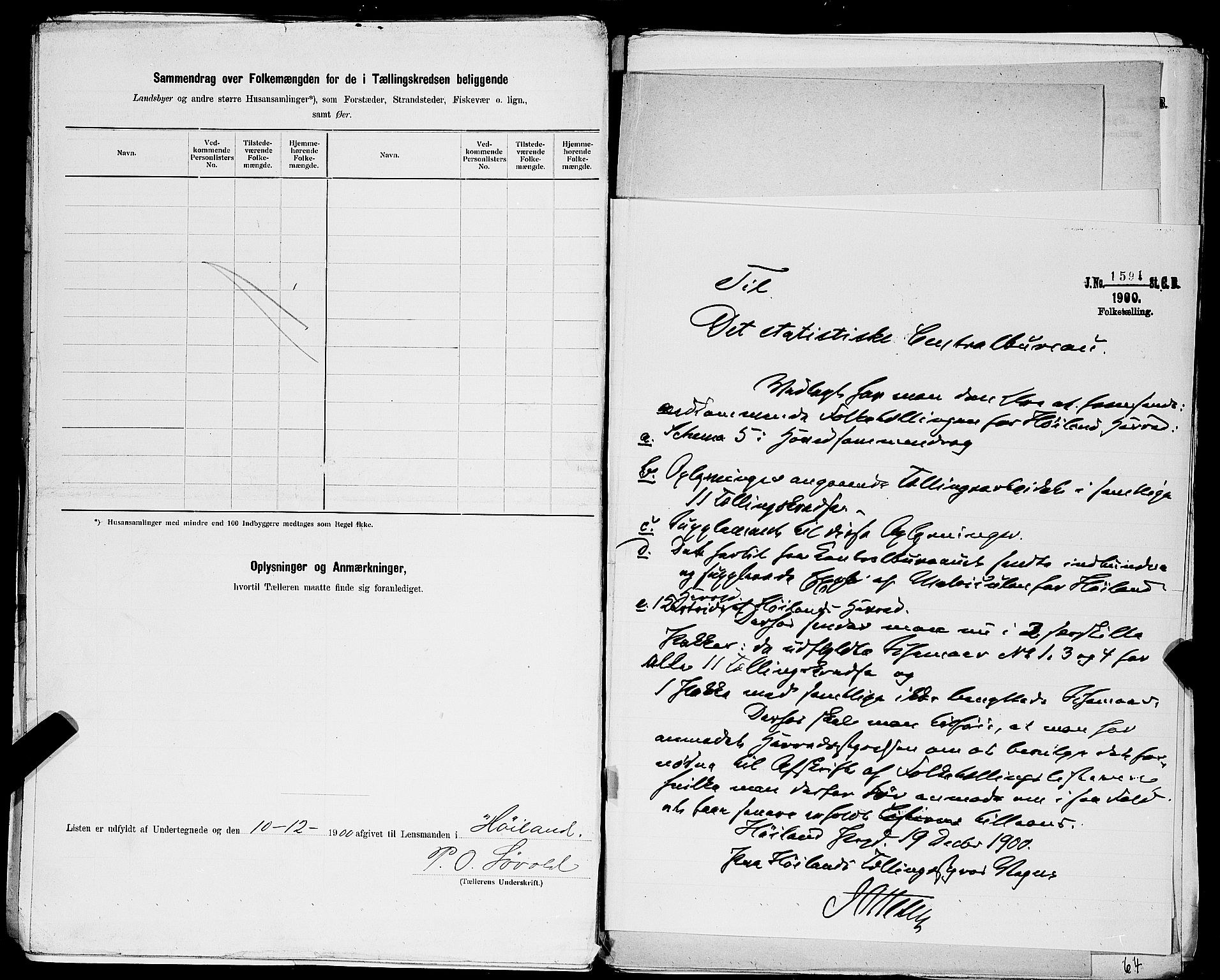 SAST, 1900 census for Høyland, 1900, p. 41