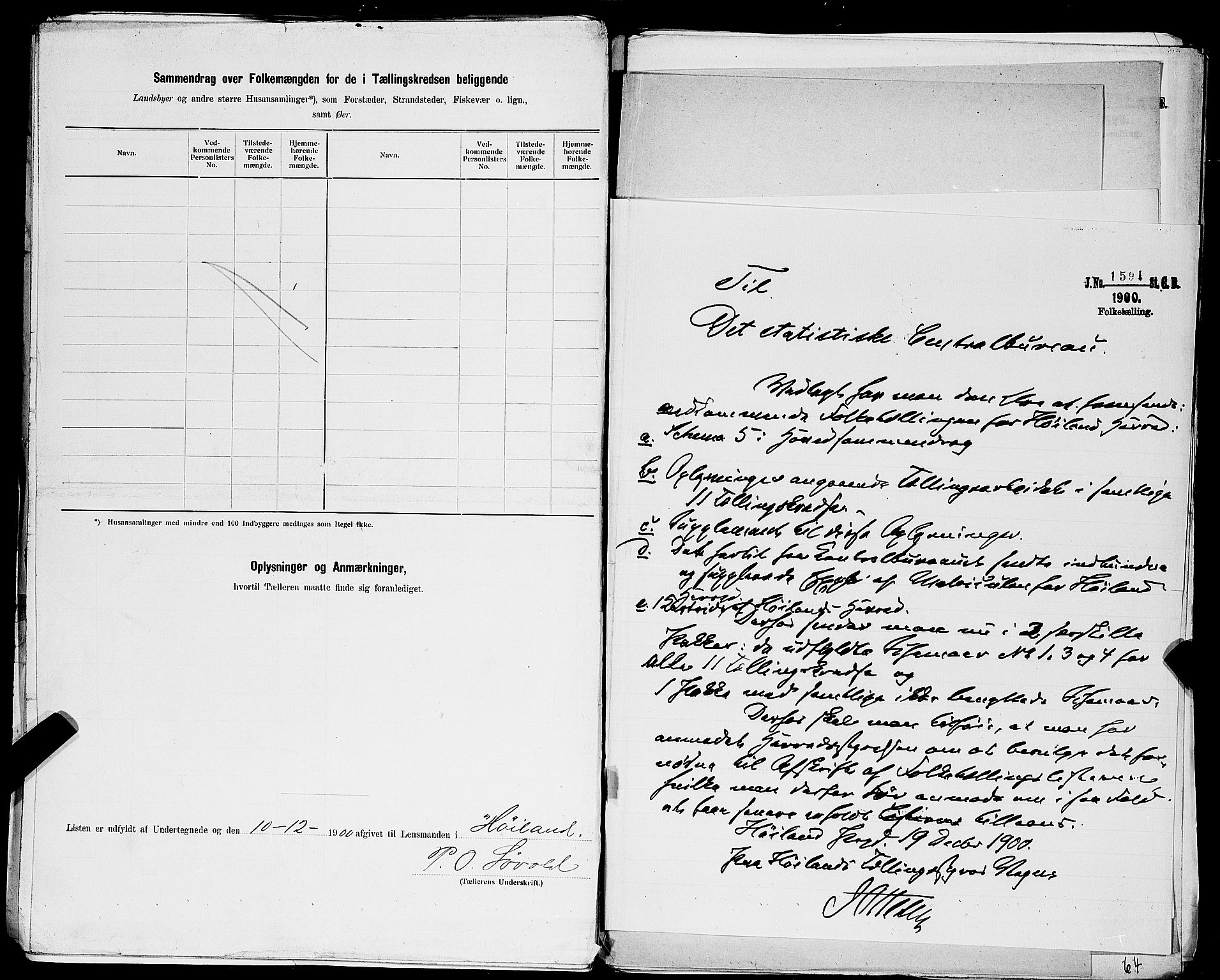 SAST, 1900 census for Høyland, 1900, p. 41