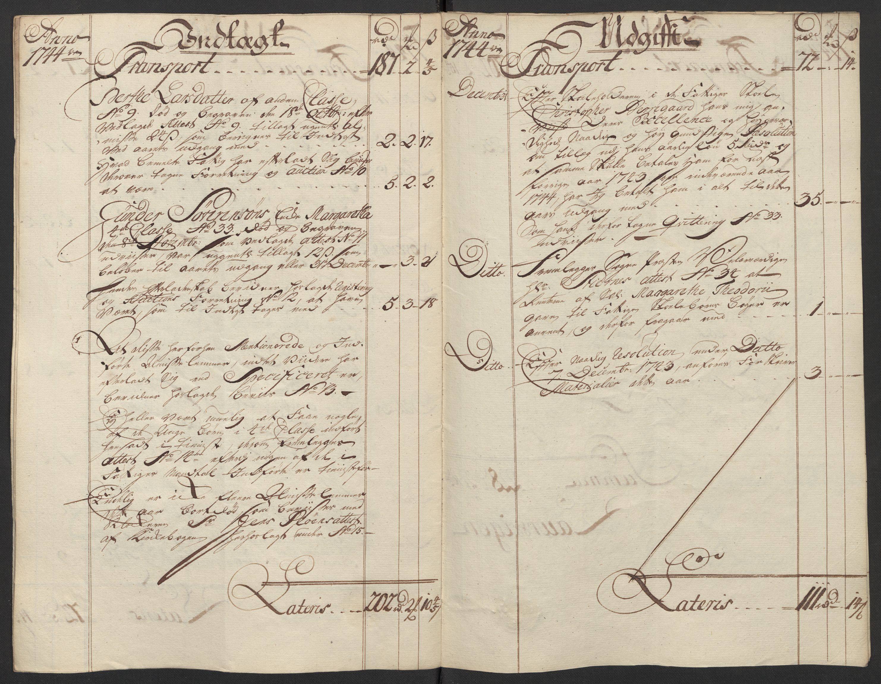 Kristiania tukthus, AV/SAO-A-10644/A/Ad/Adb/L0011: Innkomne skriv, rapporter og regnskap, 1742-1783, p. 27