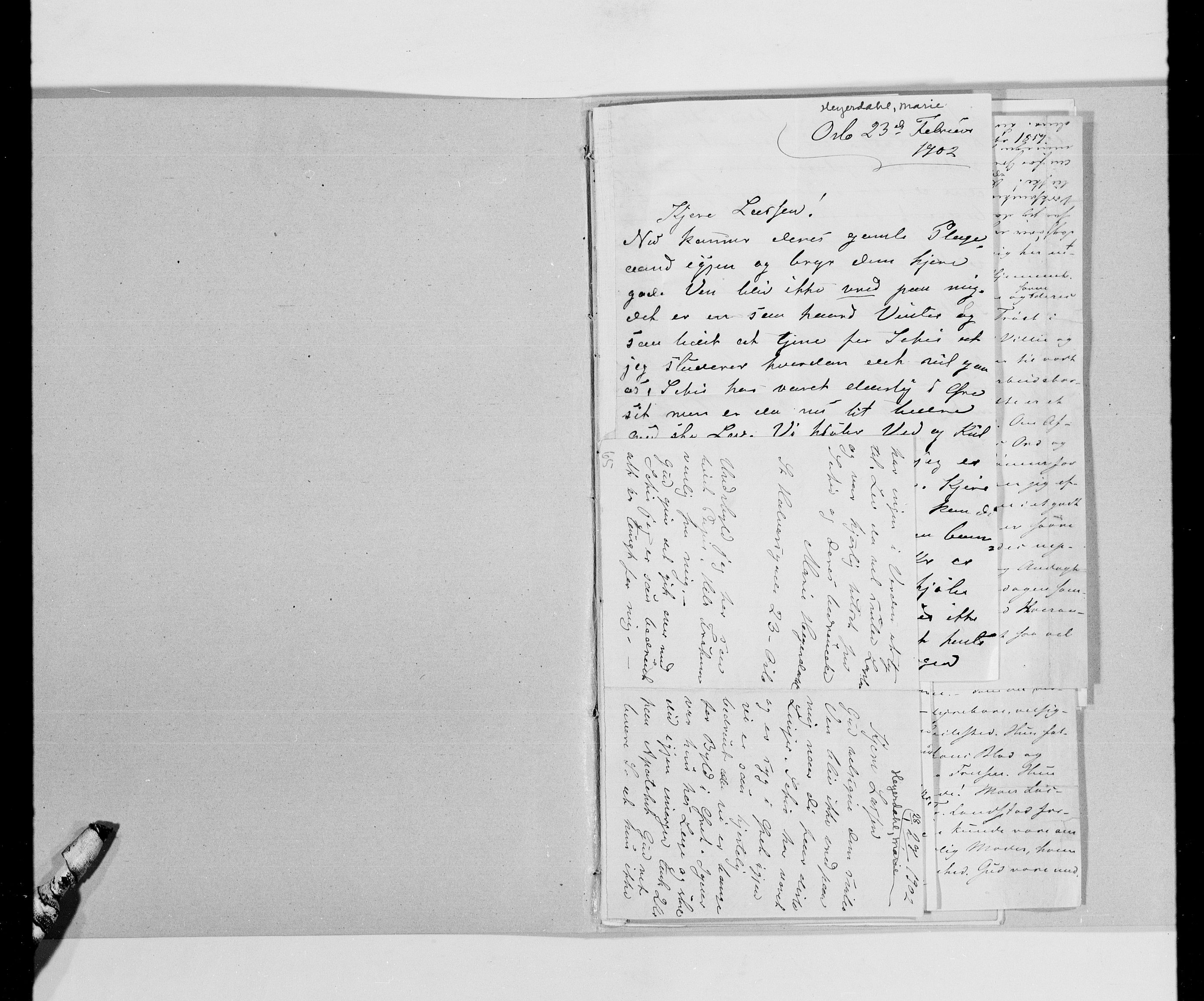 Lassens samlinger, AV/RA-PA-0051/G/L0098: Alfabetisk ordnede brev til Wilhelm Lassen: Hagemann - Jørgensen, 1815-1907, p. 116