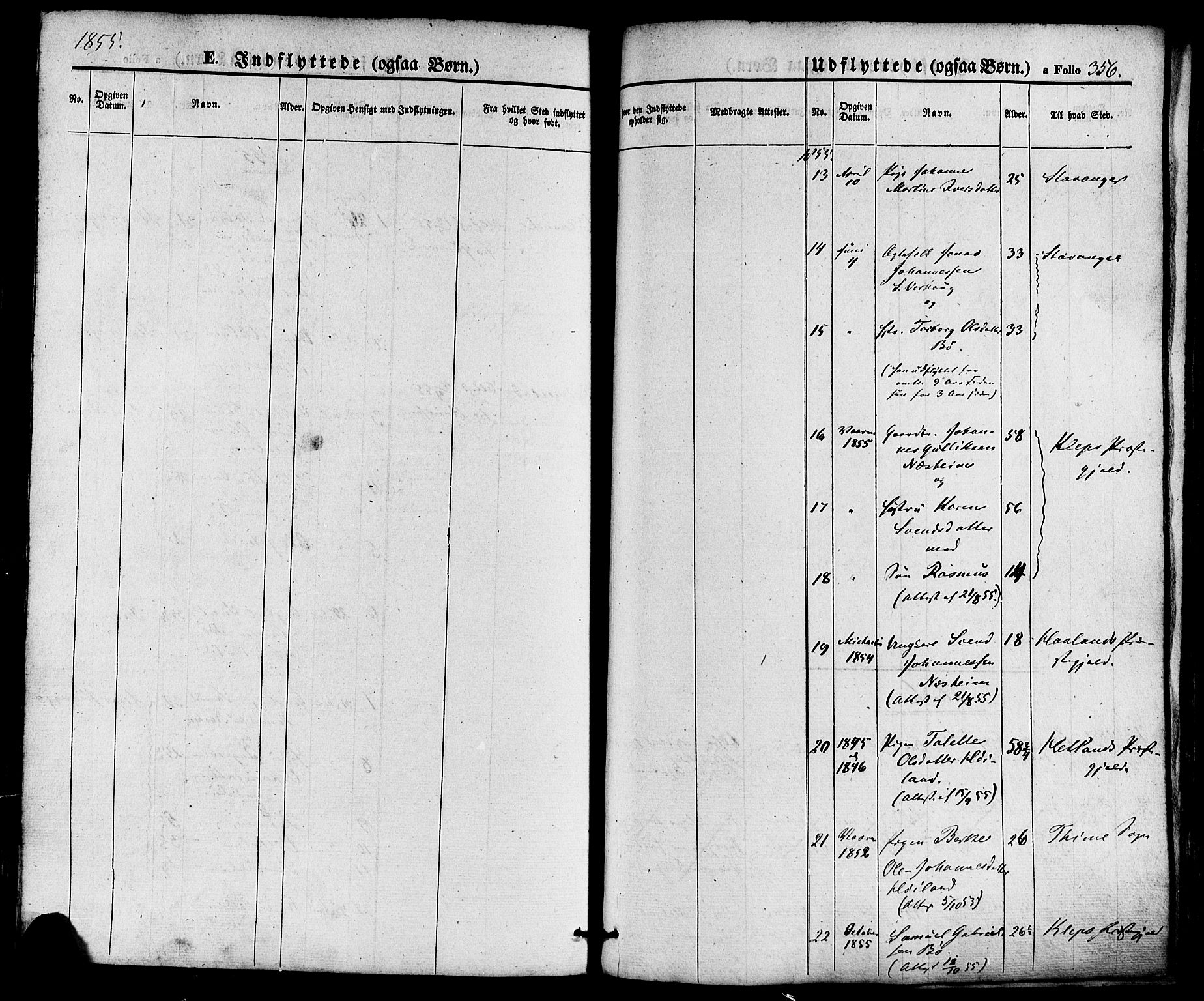 Hå sokneprestkontor, AV/SAST-A-101801/001/30BA/L0008: Parish register (official) no. A 7, 1853-1878, p. 356