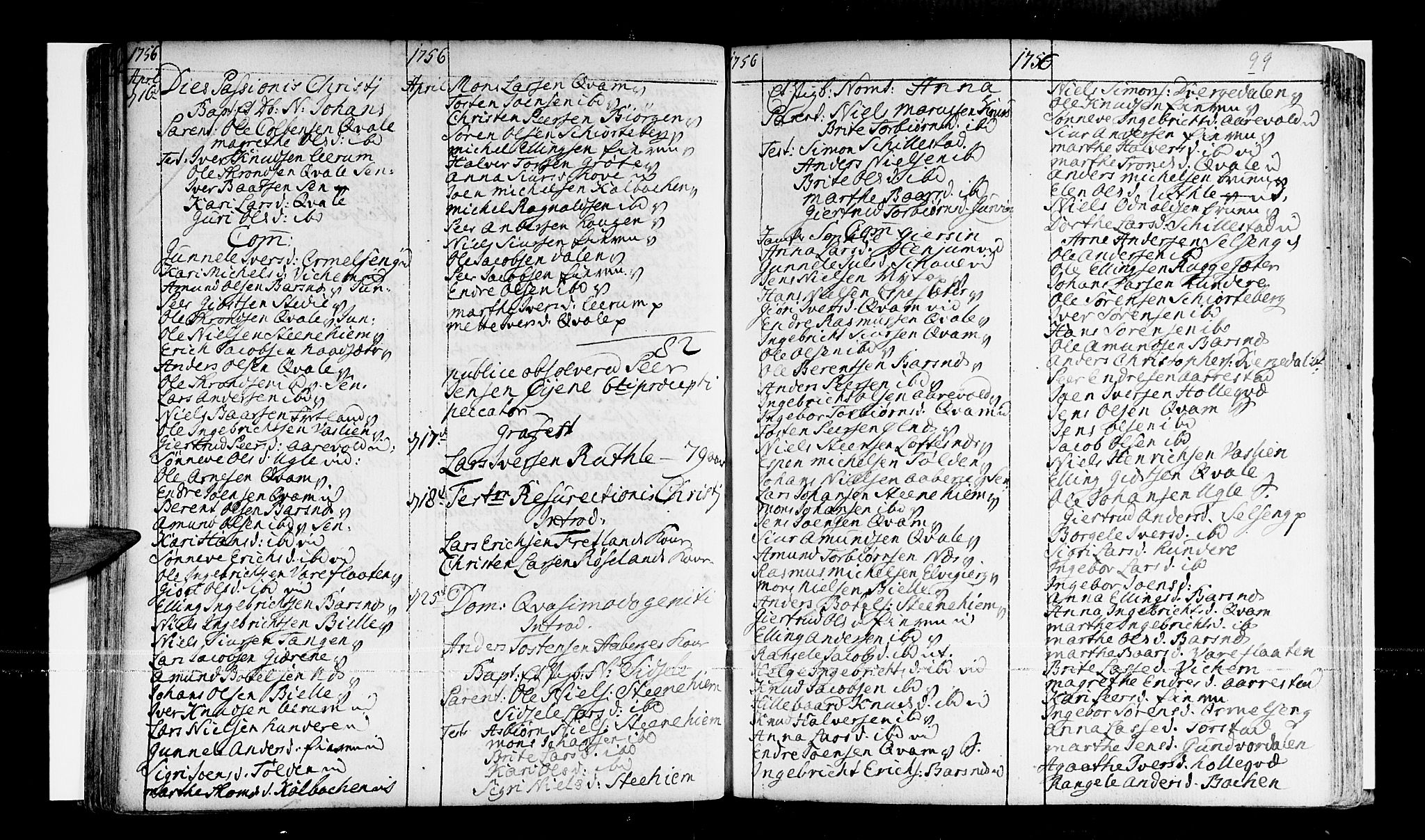 Sogndal sokneprestembete, AV/SAB-A-81301/H/Haa/Haaa/L0003: Parish register (official) no. A 3, 1747-1768, p. 99