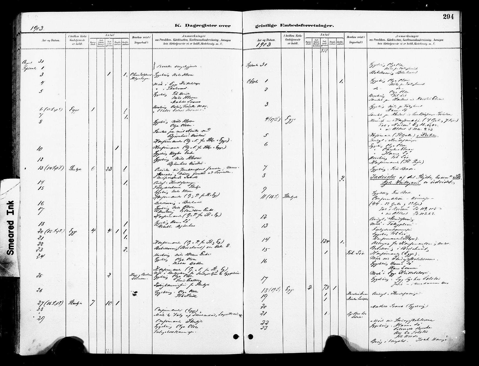 Ministerialprotokoller, klokkerbøker og fødselsregistre - Nord-Trøndelag, AV/SAT-A-1458/739/L0372: Parish register (official) no. 739A04, 1895-1903, p. 294