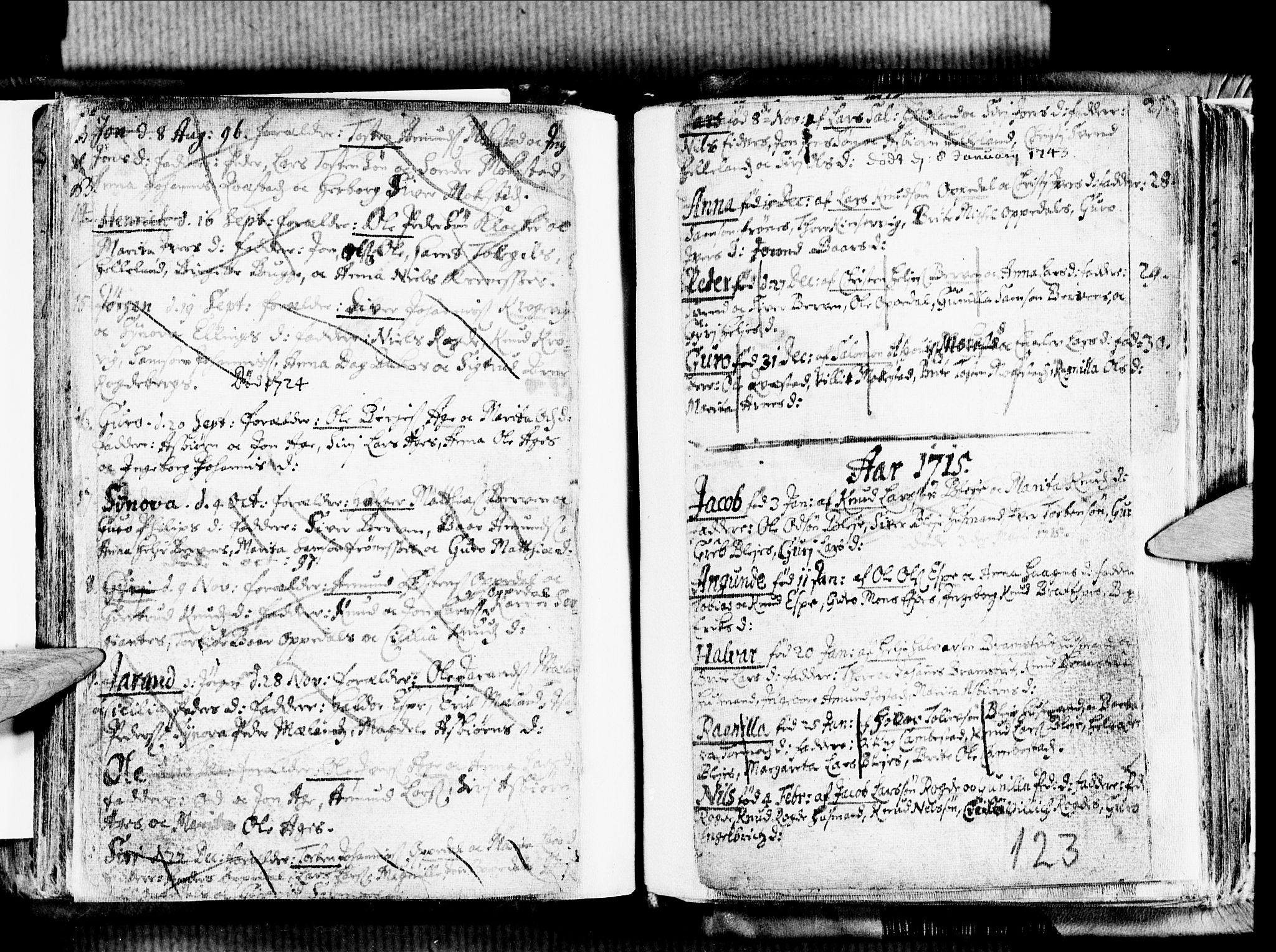 Ullensvang sokneprestembete, SAB/A-78701/H/Haa: Parish register (official) no. A 1 /1, 1669-1718, p. 123