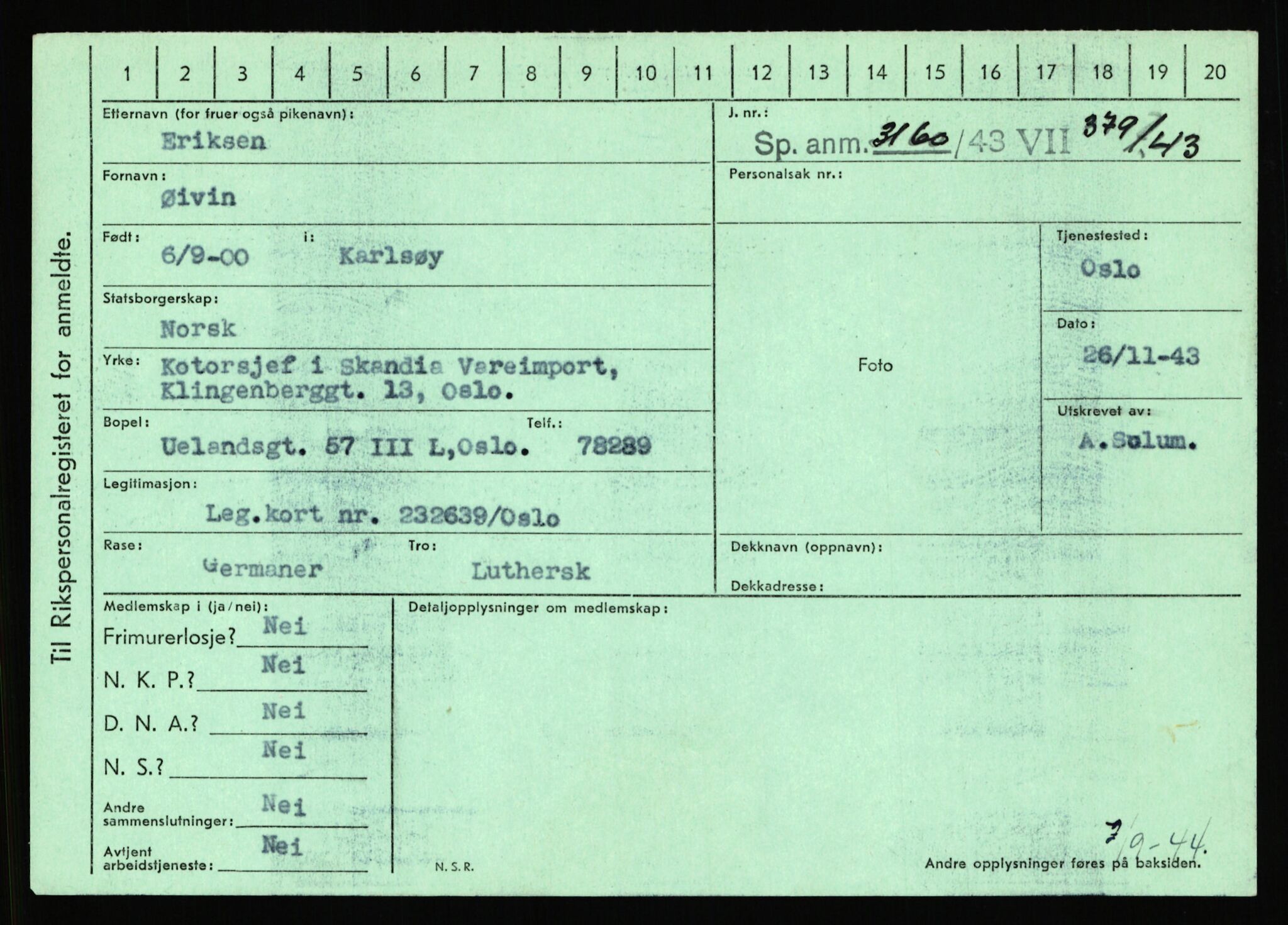 Statspolitiet - Hovedkontoret / Osloavdelingen, AV/RA-S-1329/C/Ca/L0004: Eid - funn av gjenstander	, 1943-1945, p. 2023