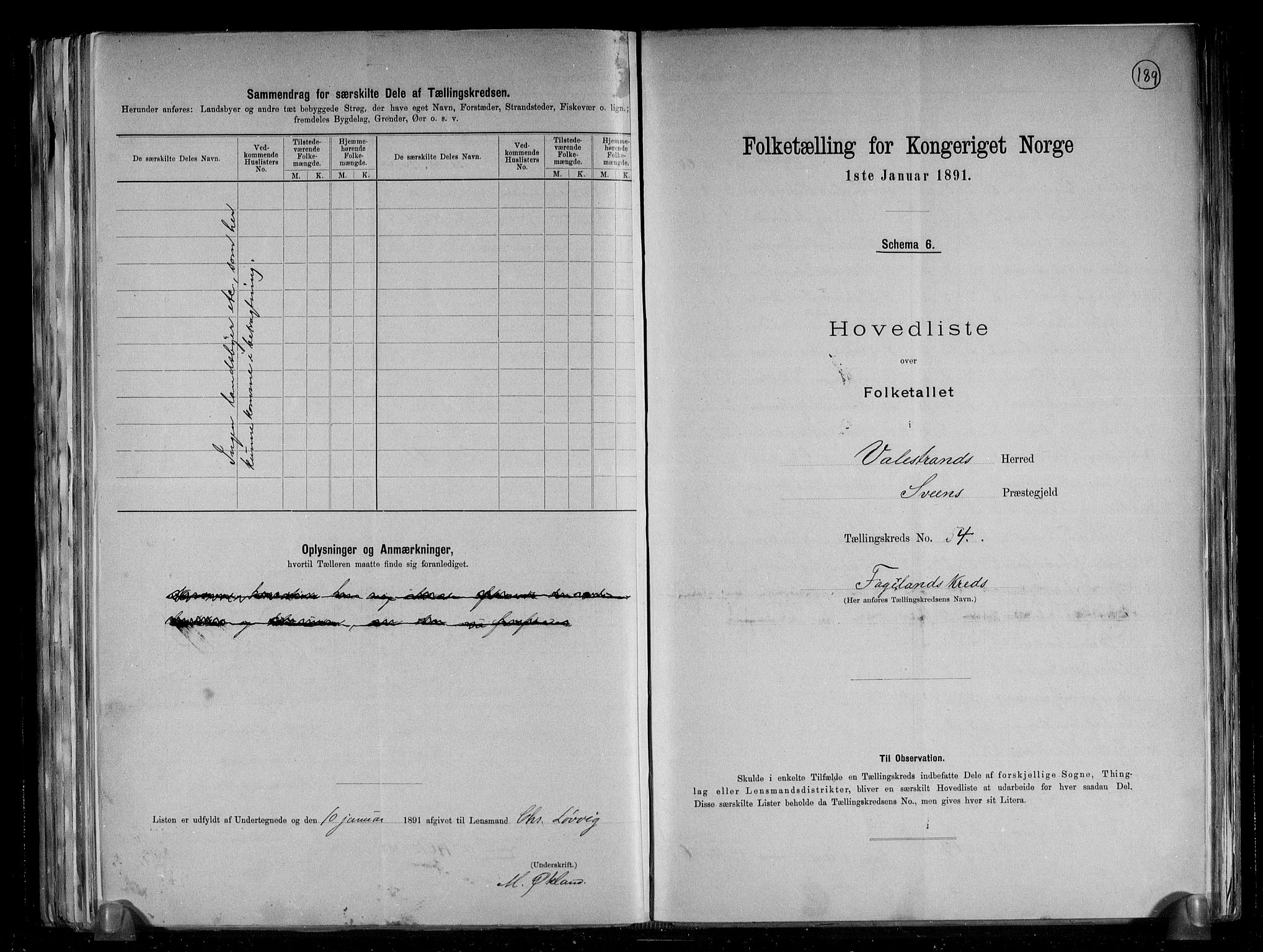 RA, 1891 census for 1217 Valestrand, 1891, p. 10