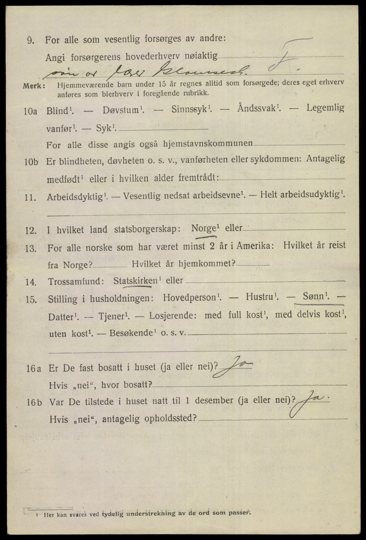 SAKO, 1920 census for Kongsberg, 1920, p. 14137