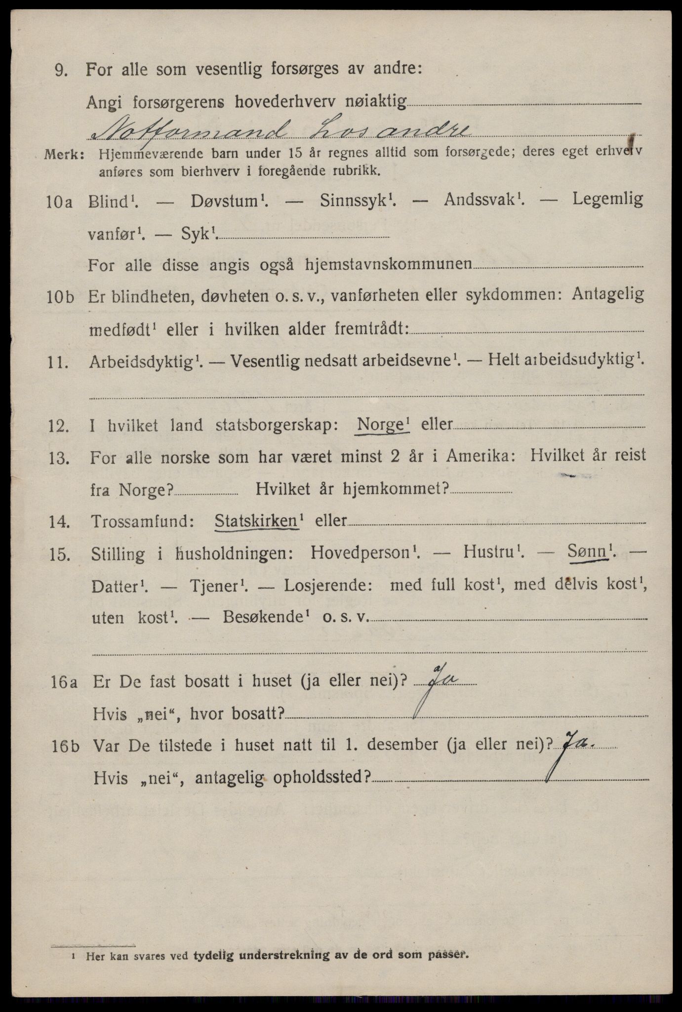 SAST, 1920 census for Åkra, 1920, p. 2959