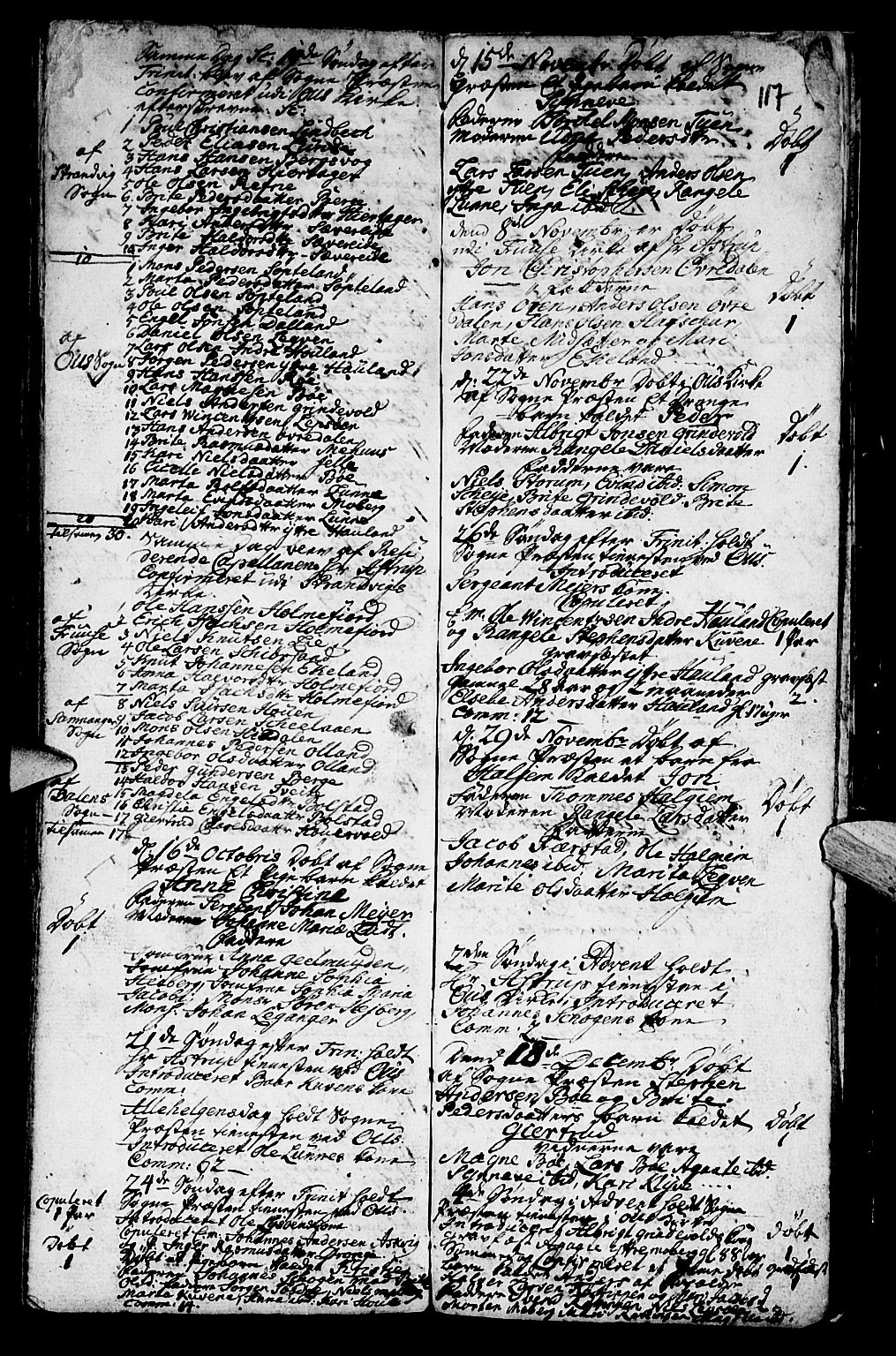 Os sokneprestembete, SAB/A-99929: Parish register (official) no. A 2, 1723-1758, p. 117