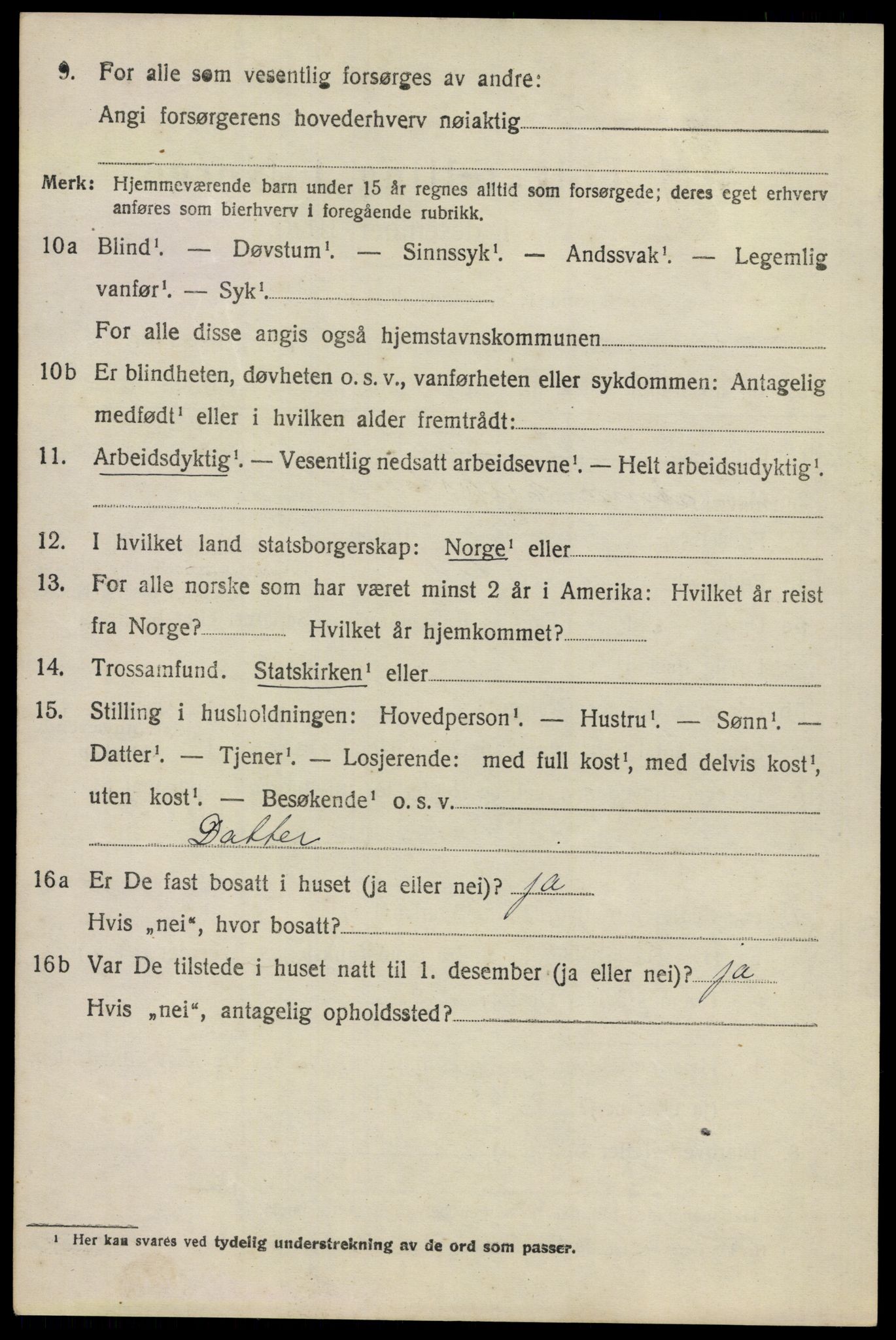 SAO, 1920 census for Nannestad, 1920, p. 9595