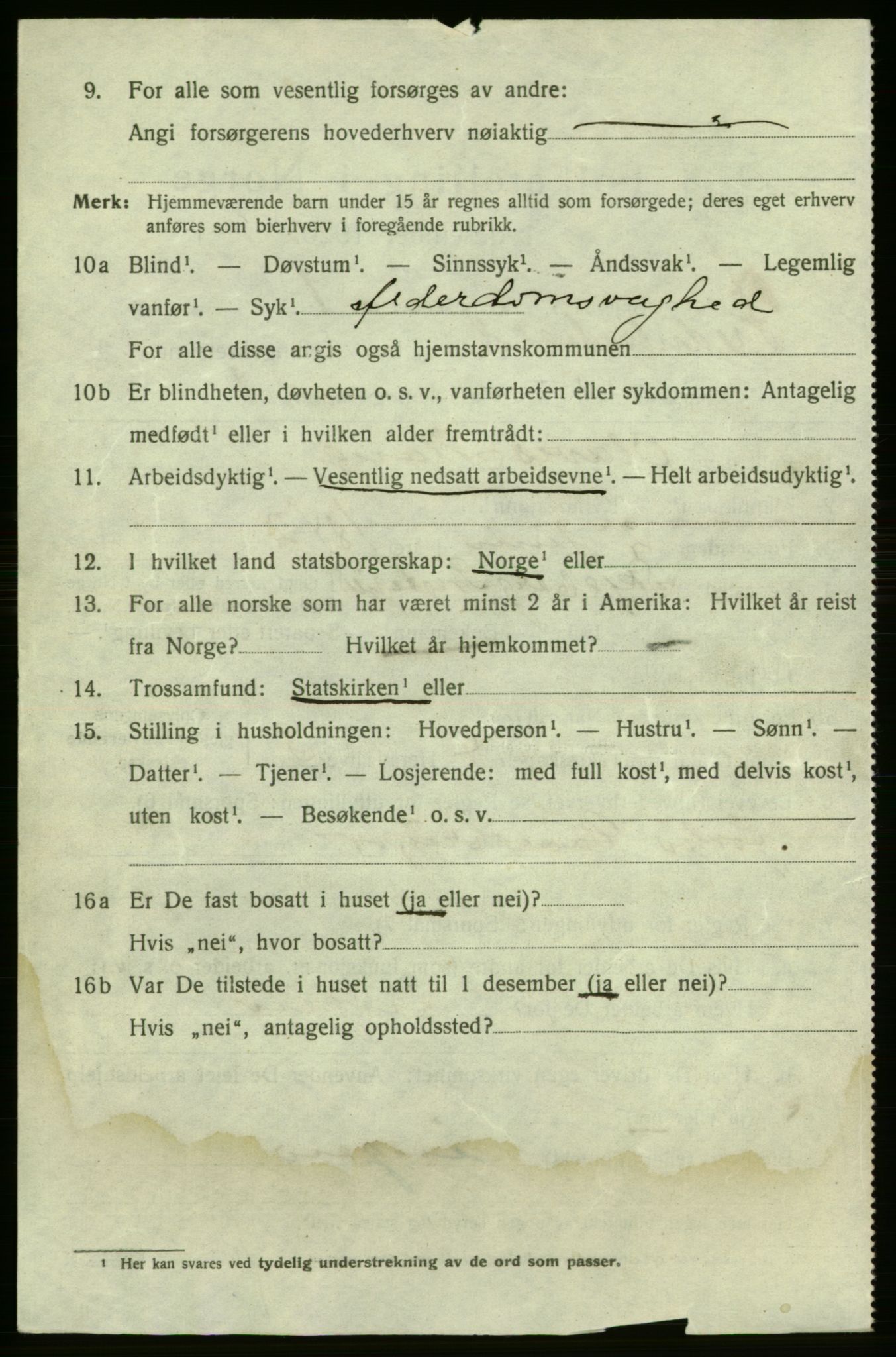 SAO, 1920 census for Fredrikshald, 1920, p. 15719