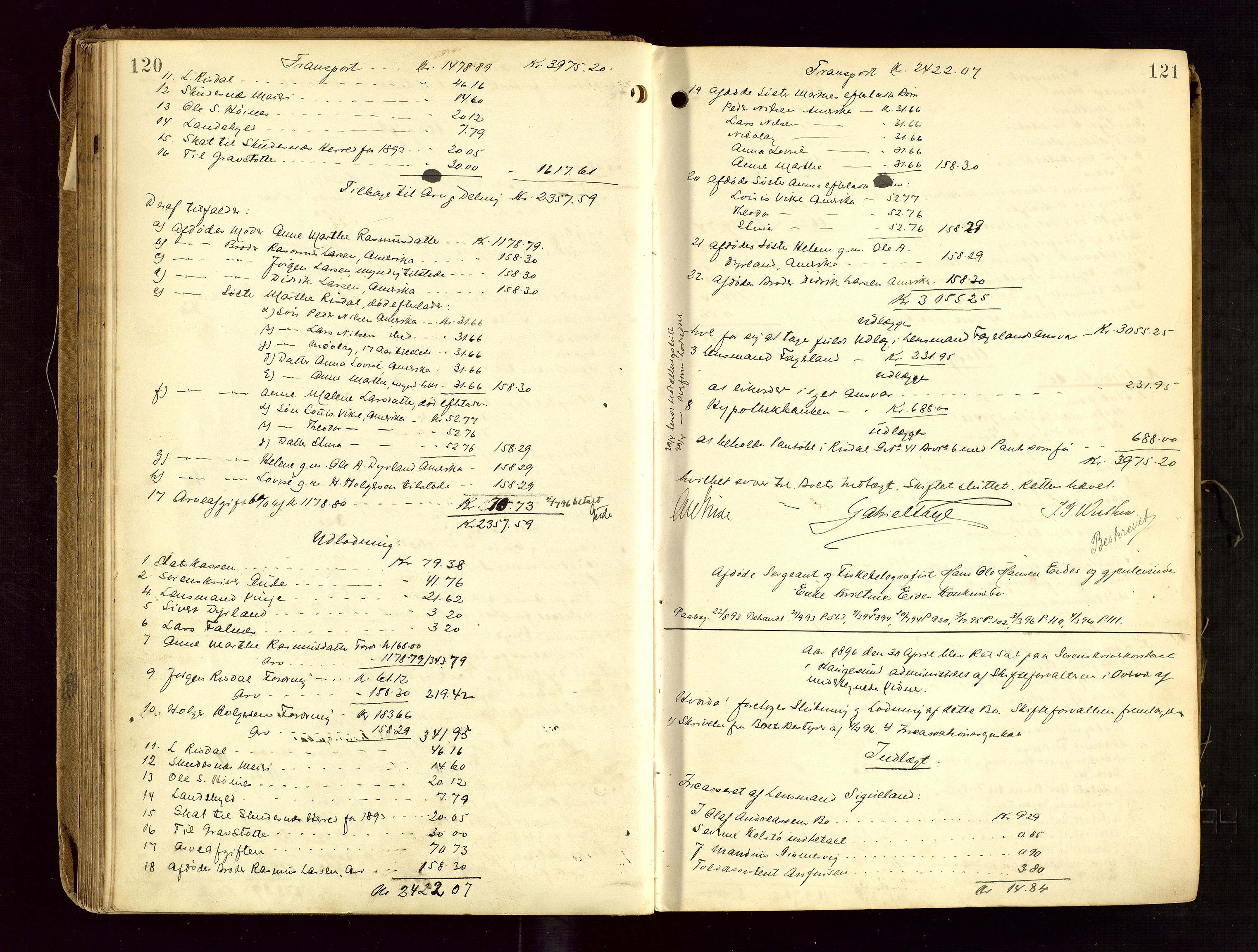 Karmsund sorenskriveri, AV/SAST-A-100311/01/IV/IVDB/L0012: SKIFTEPROTOKOLL SKUDENES, AVALDSNES, 1894-1904, p. 120-121