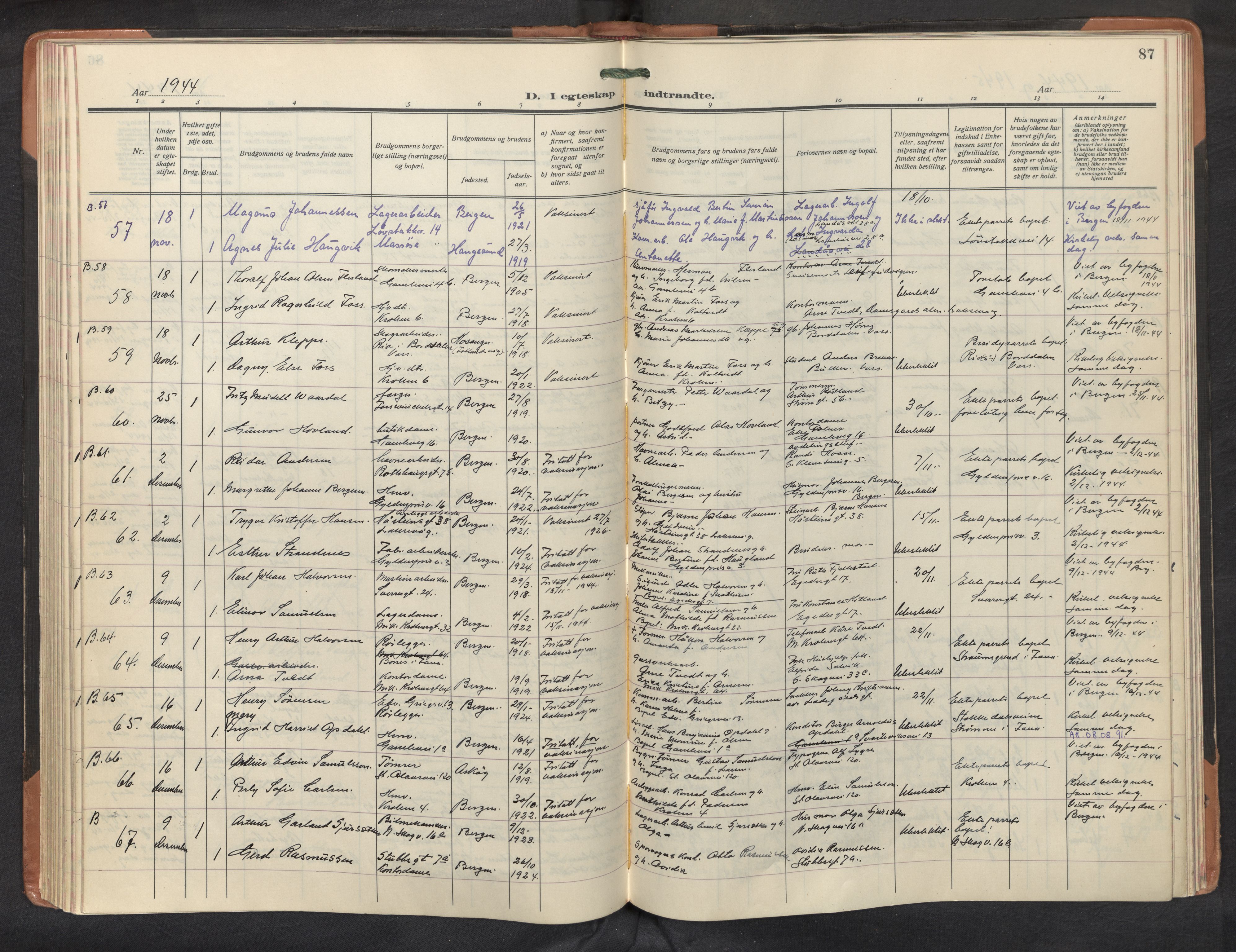 St. Markus sokneprestembete, AV/SAB-A-99935: Parish register (official) no. C 1, 1924-1947, p. 86b-87a