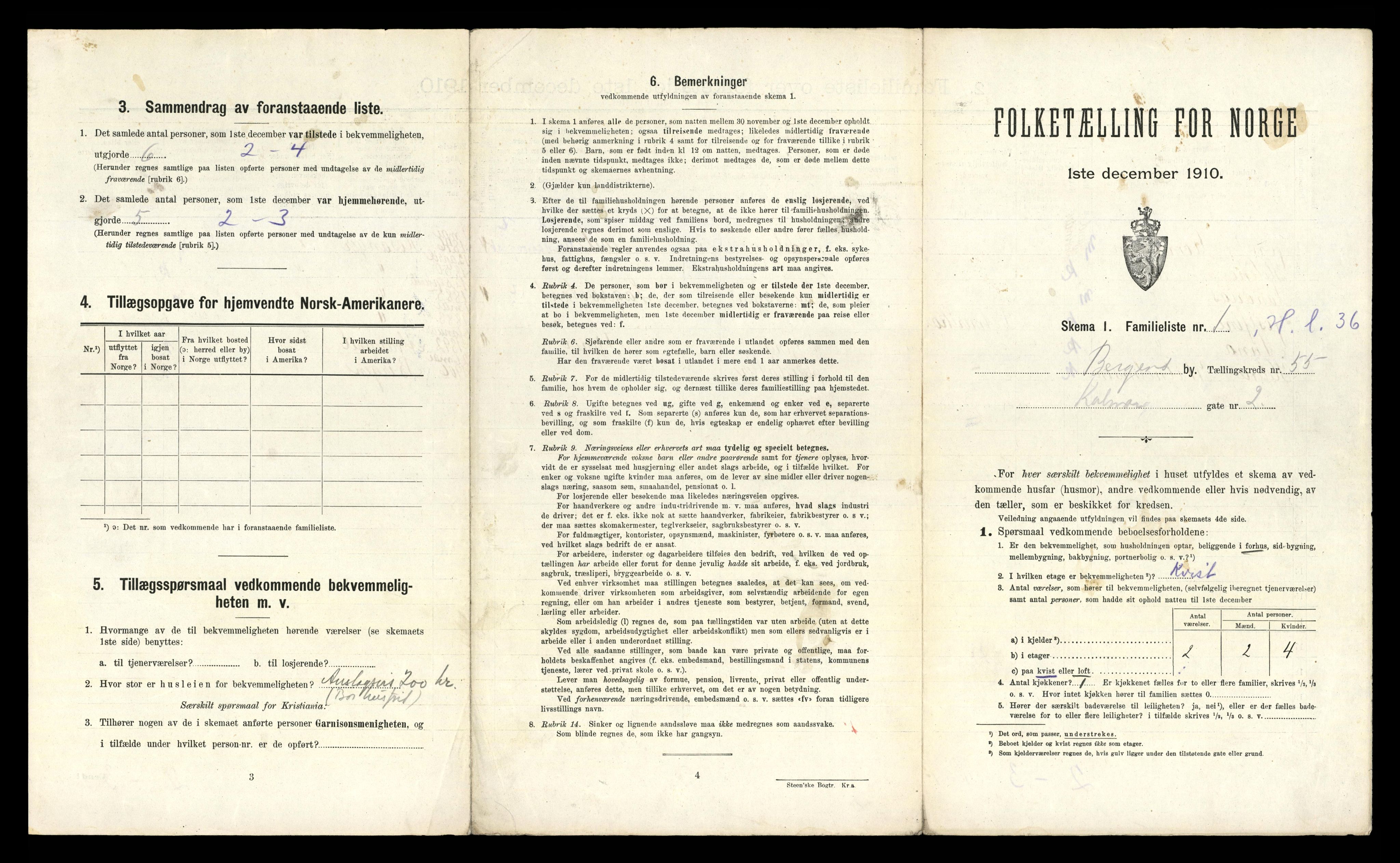 RA, 1910 census for Bergen, 1910, p. 19389