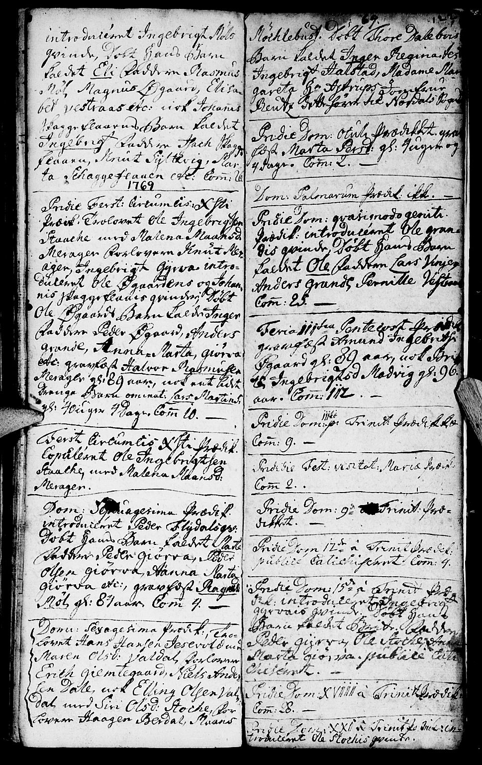 Ministerialprotokoller, klokkerbøker og fødselsregistre - Møre og Romsdal, SAT/A-1454/519/L0243: Parish register (official) no. 519A02, 1760-1770, p. 122