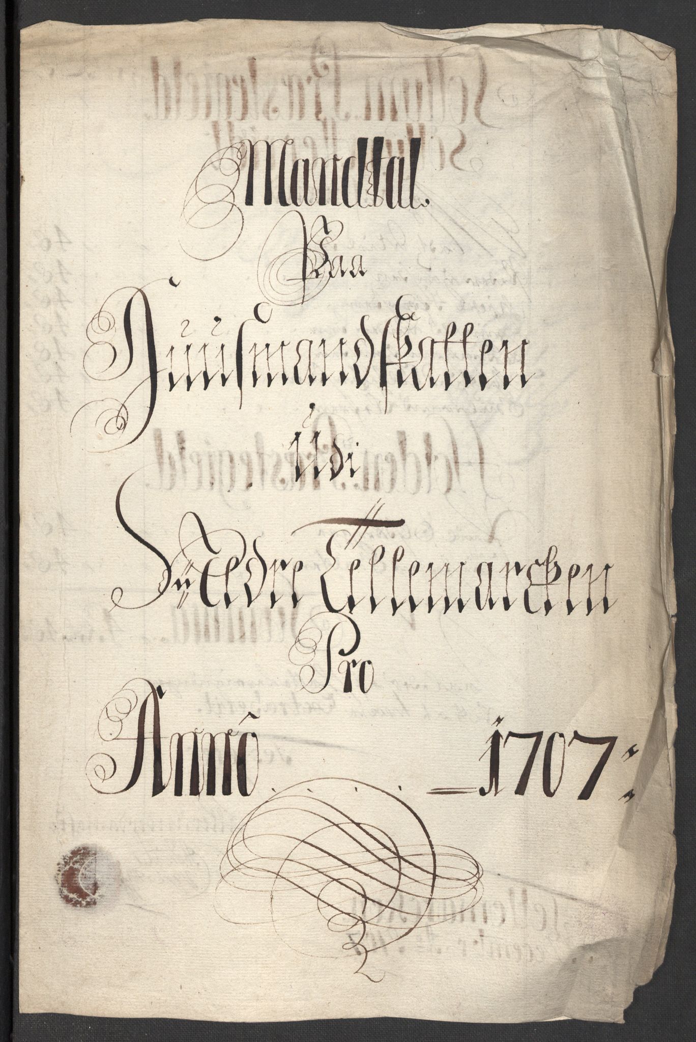 Rentekammeret inntil 1814, Reviderte regnskaper, Fogderegnskap, AV/RA-EA-4092/R36/L2117: Fogderegnskap Øvre og Nedre Telemark og Bamble, 1707, p. 310