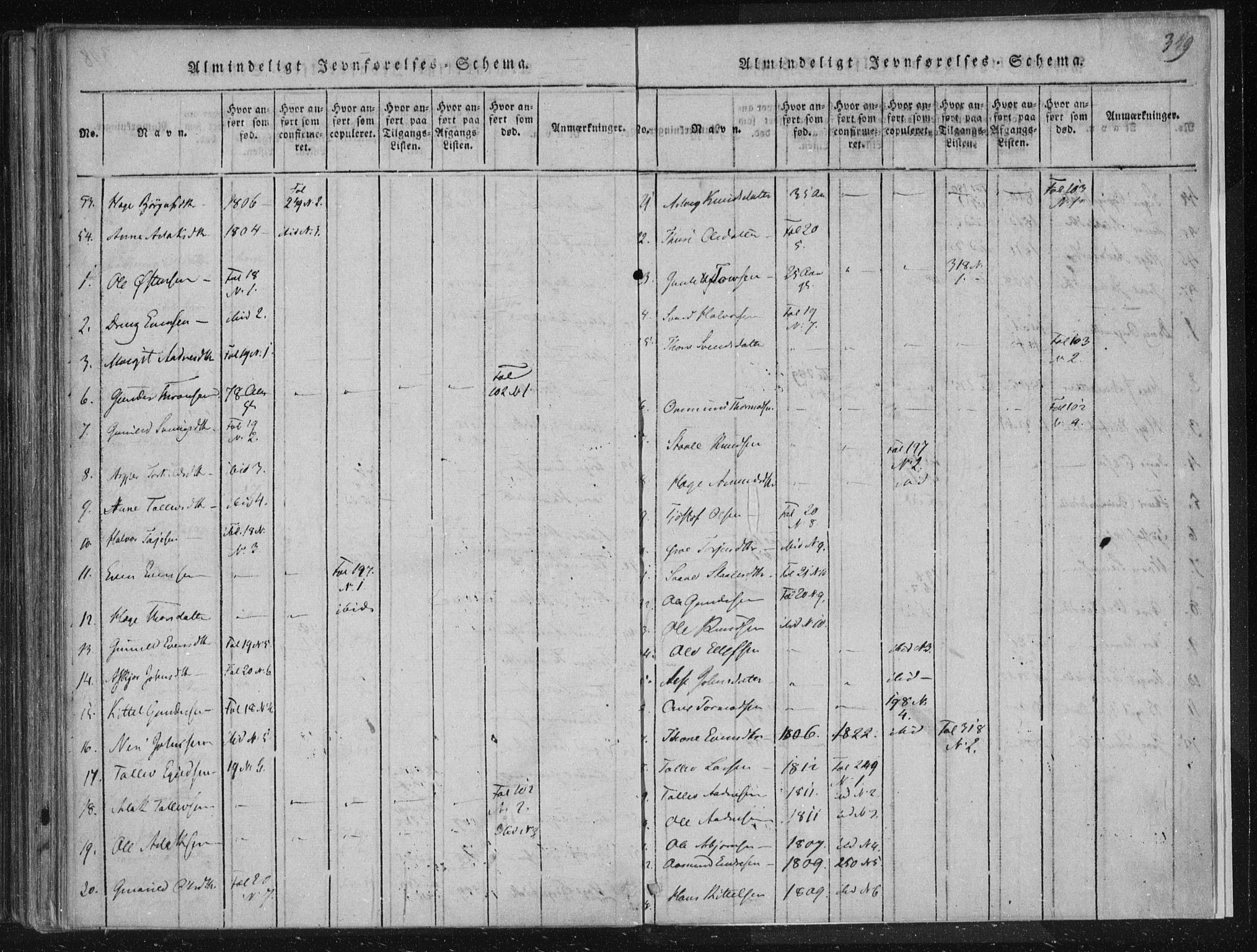 Lårdal kirkebøker, AV/SAKO-A-284/F/Fc/L0001: Parish register (official) no. III 1, 1815-1860, p. 349