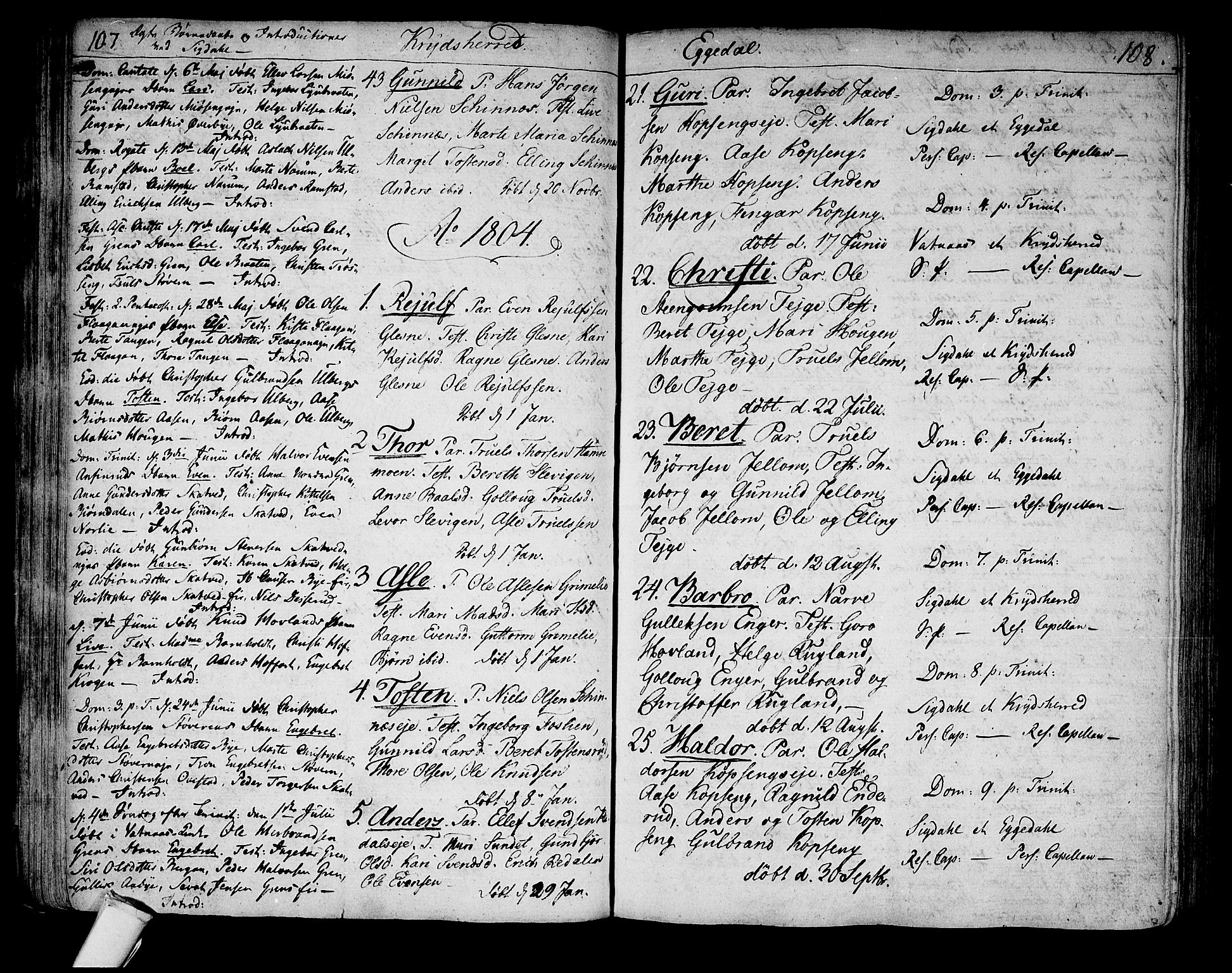 Sigdal kirkebøker, SAKO/A-245/F/Fa/L0003: Parish register (official) no. I 3, 1793-1811, p. 107-108